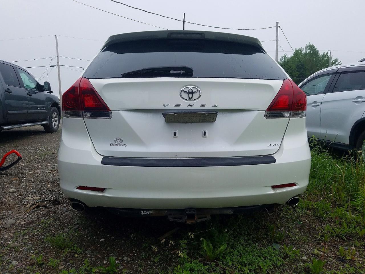 2013 Toyota Venza Le White vin: 4T3BK3BBXDU075485
