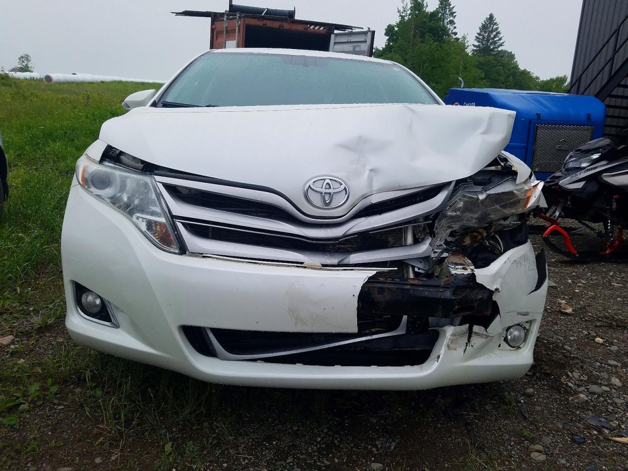 2013 Toyota Venza Le White vin: 4T3BK3BBXDU075485
