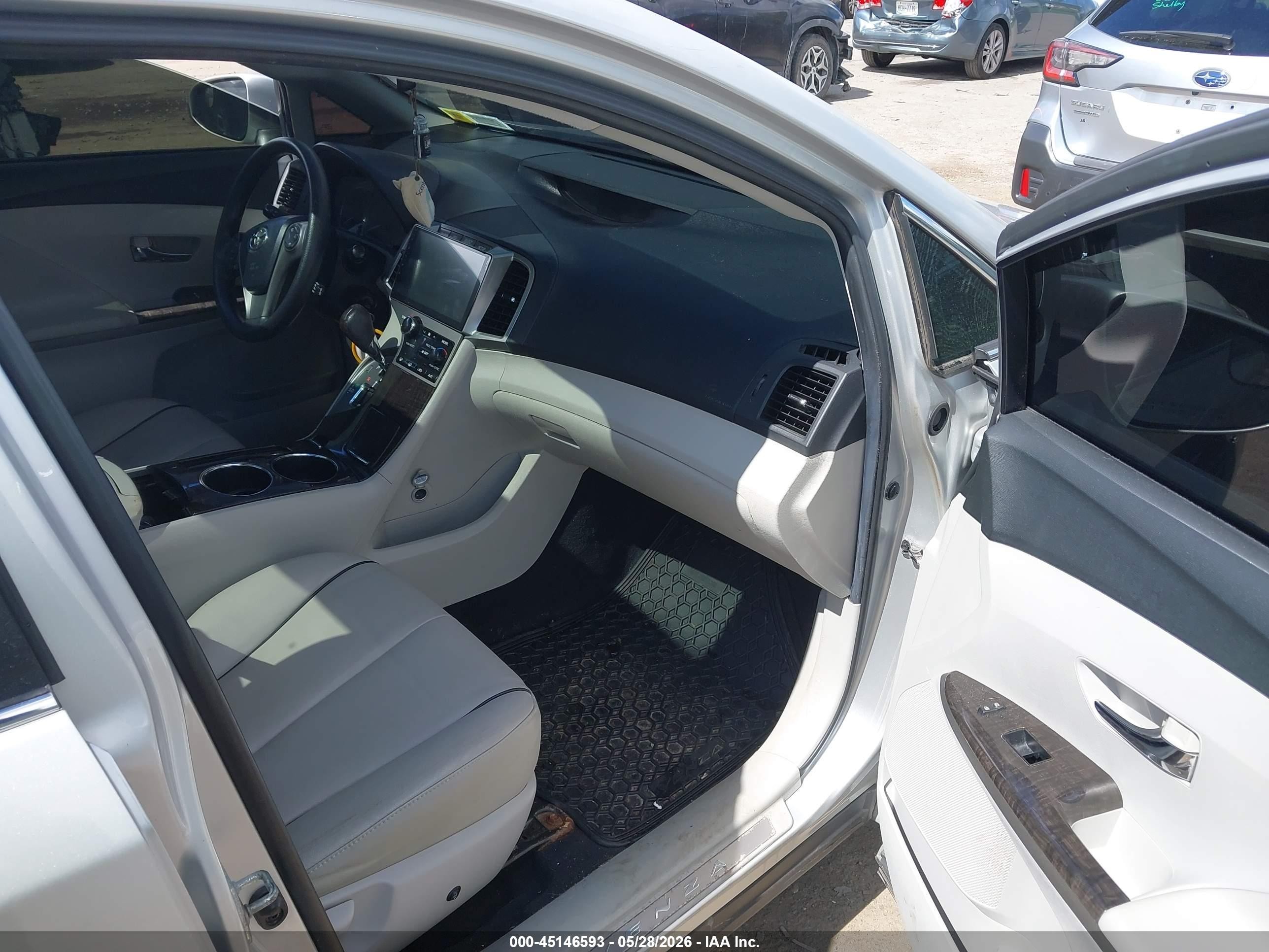 2013 Toyota Venza Base V6 Silver vin: 4T3BK3BBXDU076295