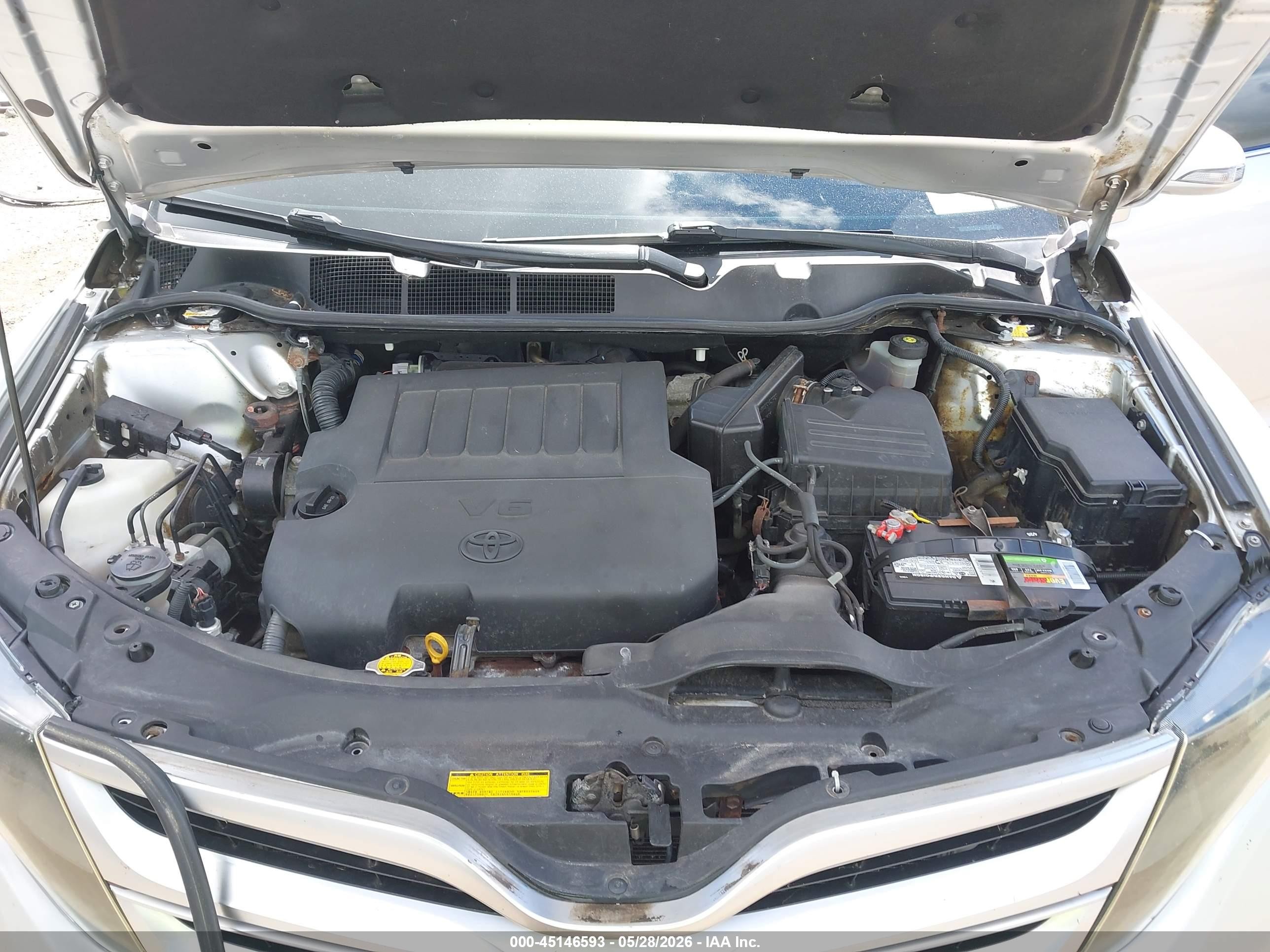 2013 Toyota Venza Base V6 Silver vin: 4T3BK3BBXDU076295