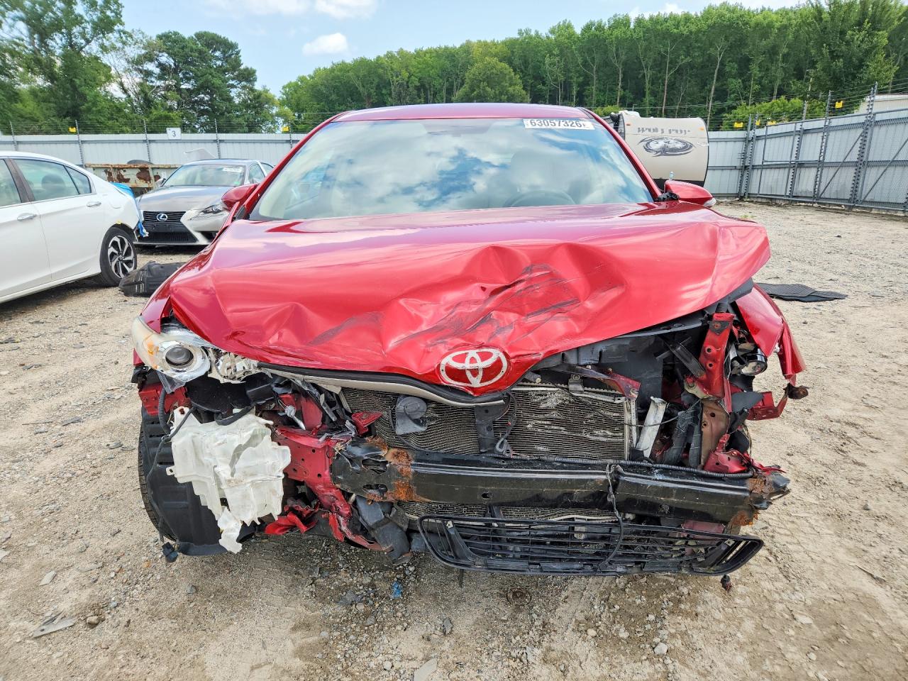 2013 Toyota Venza Xle Red vin: 4T3BK3BBXDU087541