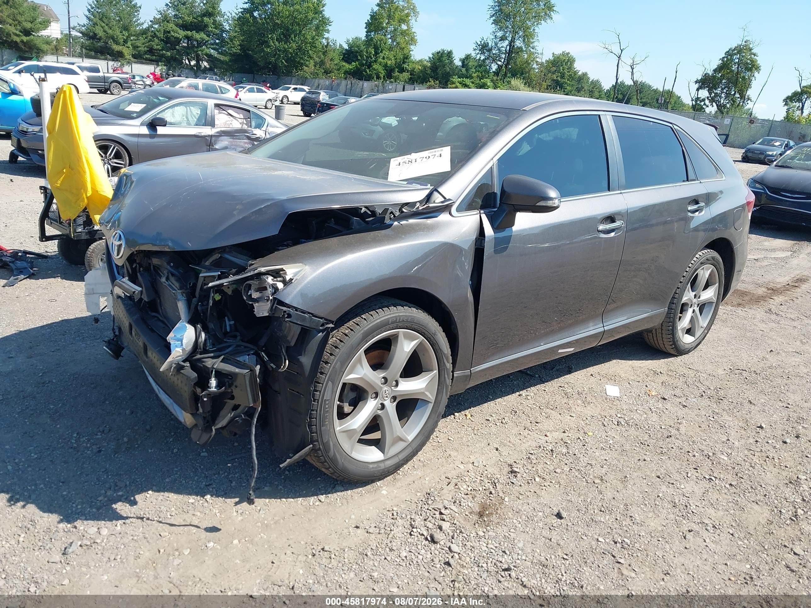 2013 Toyota Venza Xle V6 Gray vin: 4T3BK3BBXDU093503