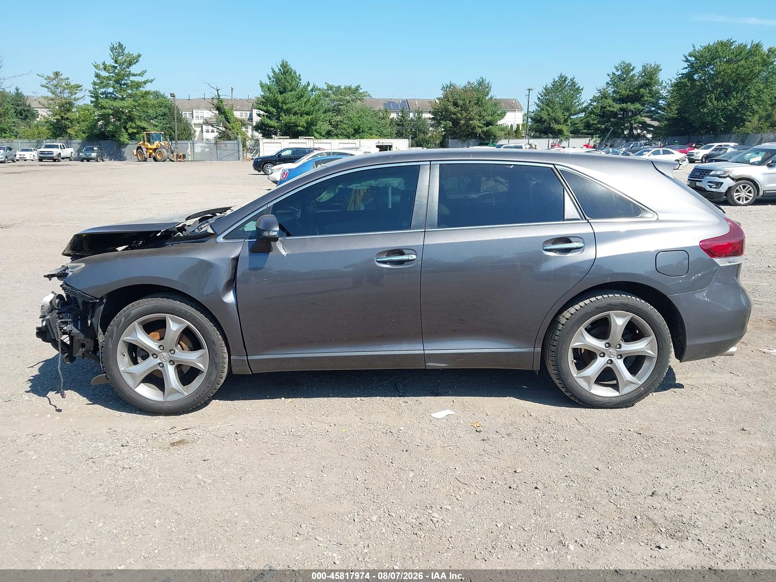 2013 Toyota Venza Xle V6 Gray vin: 4T3BK3BBXDU093503
