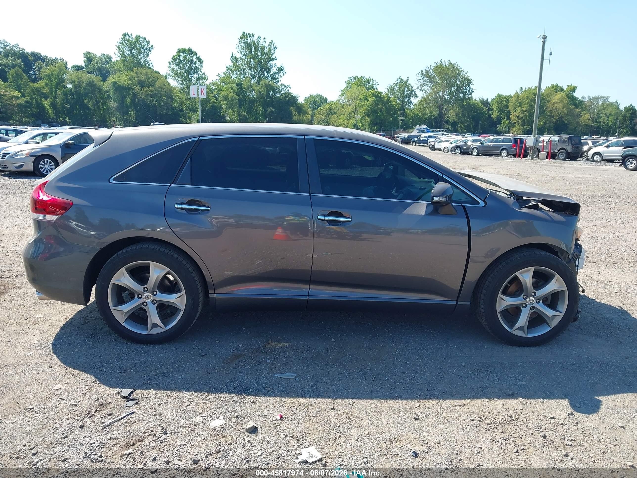 2013 Toyota Venza Xle V6 Gray vin: 4T3BK3BBXDU093503