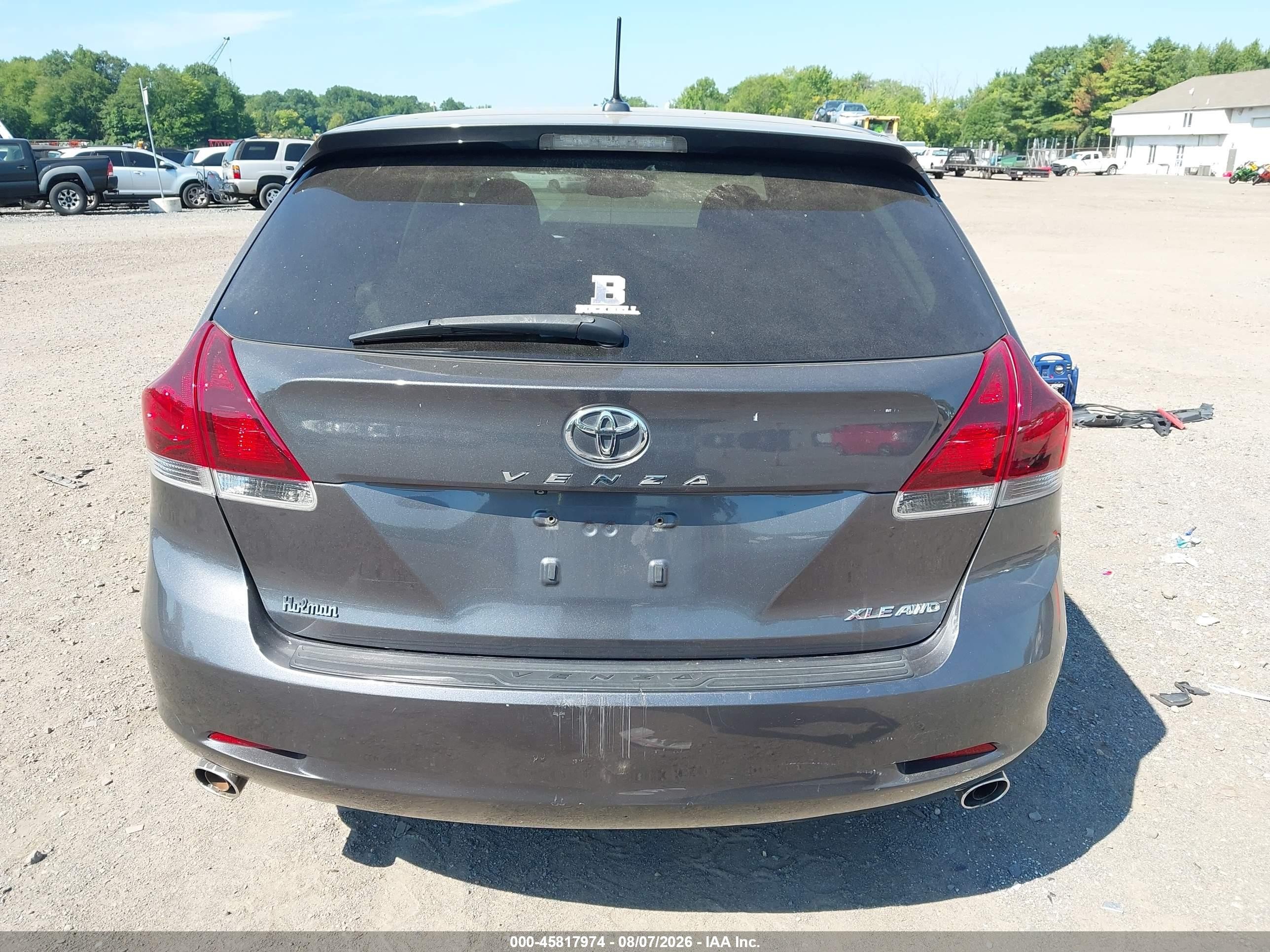 2013 Toyota Venza Xle V6 Gray vin: 4T3BK3BBXDU093503