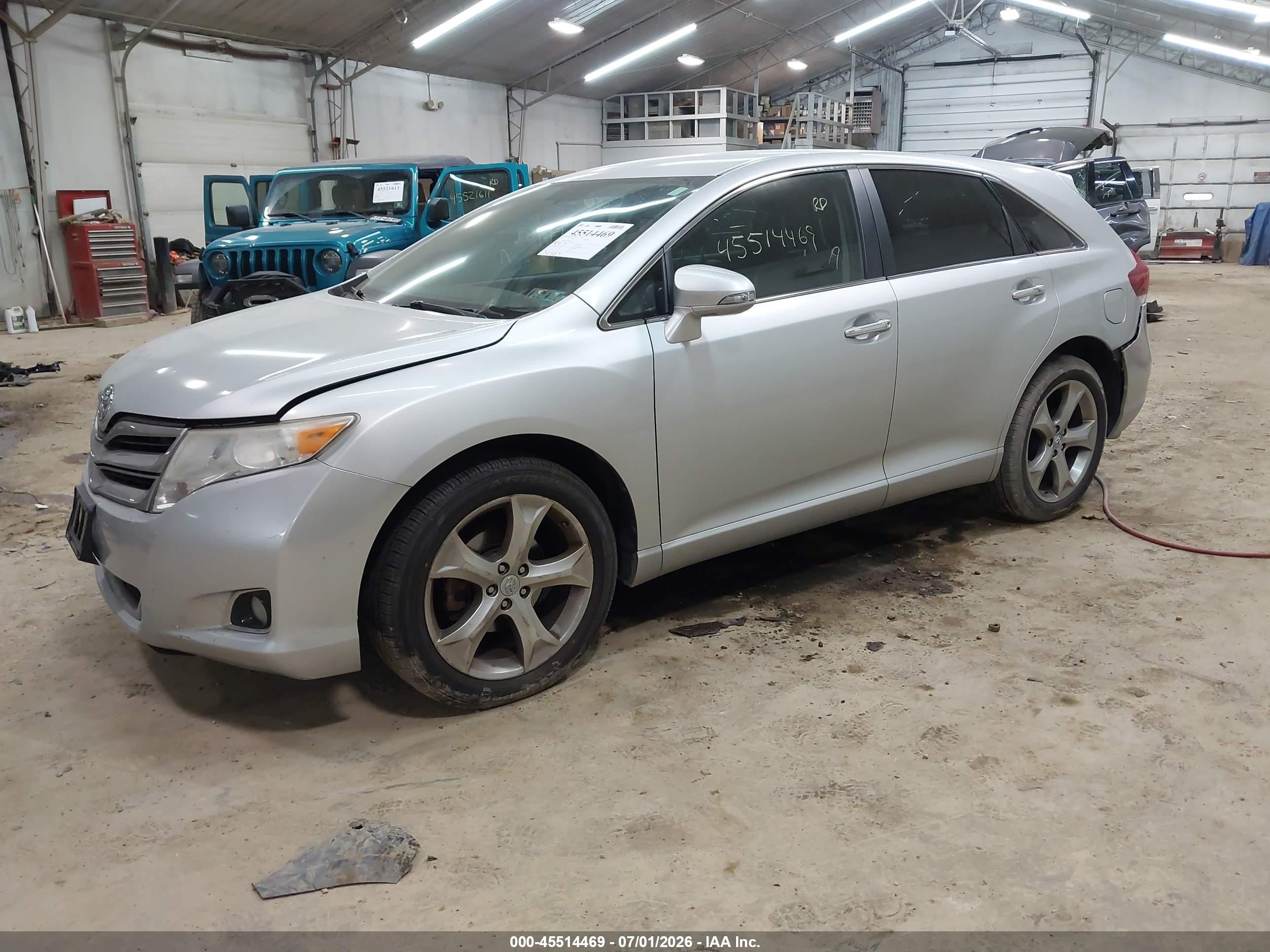 2014 Toyota Venza Xle V6 Silver vin: 4T3BK3BBXEU099366