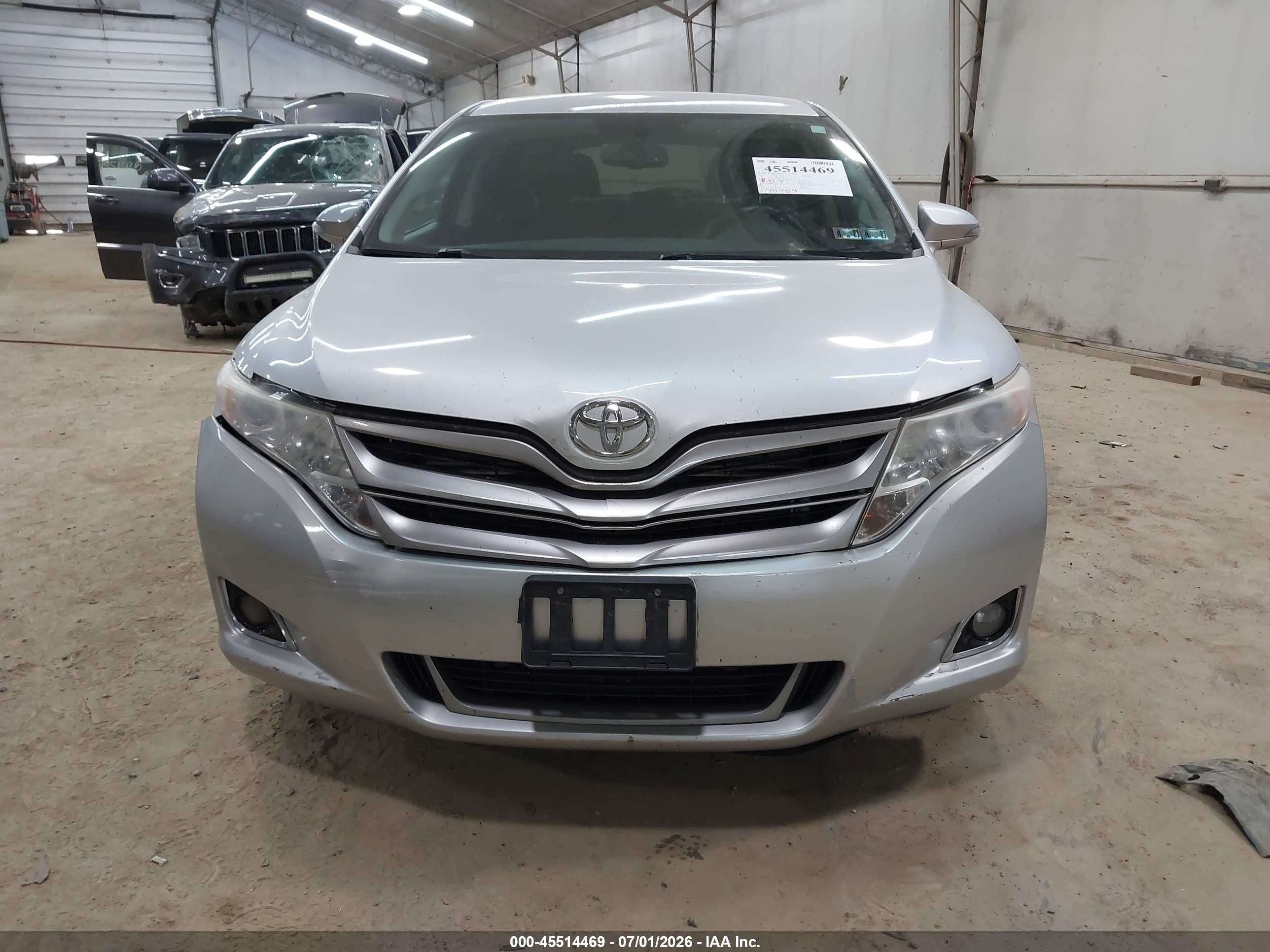 2014 Toyota Venza Xle V6 Silver vin: 4T3BK3BBXEU099366