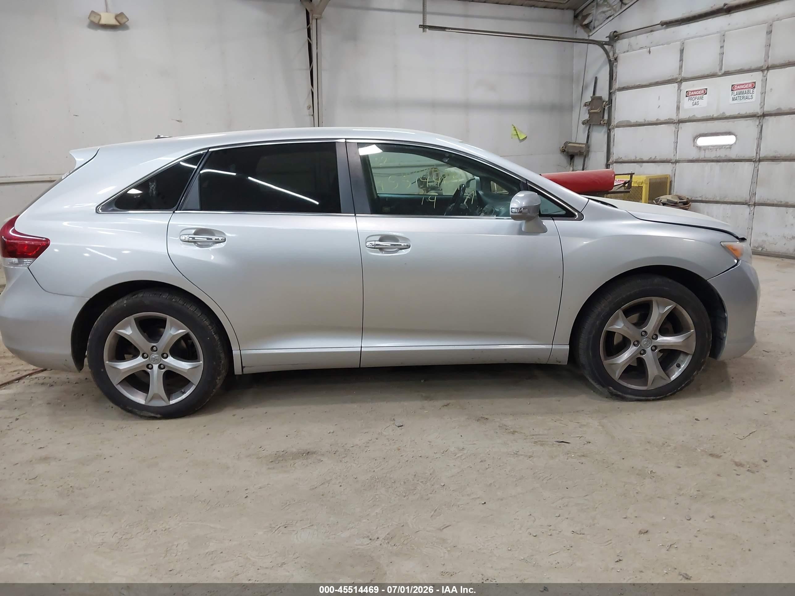 2014 Toyota Venza Xle V6 Silver vin: 4T3BK3BBXEU099366