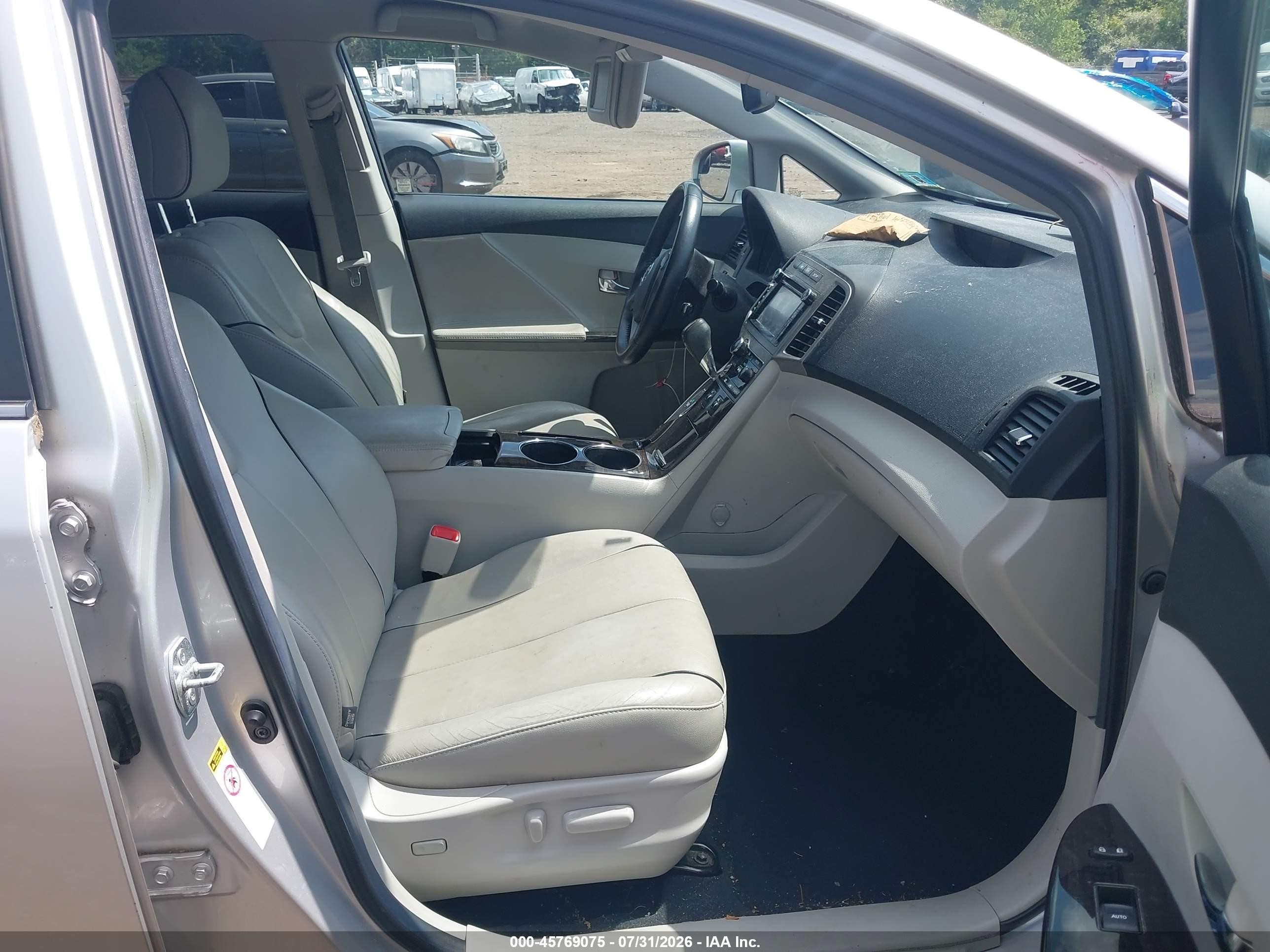 2014 Toyota Venza Xle V6 Gray vin: 4T3BK3BBXEU107658
