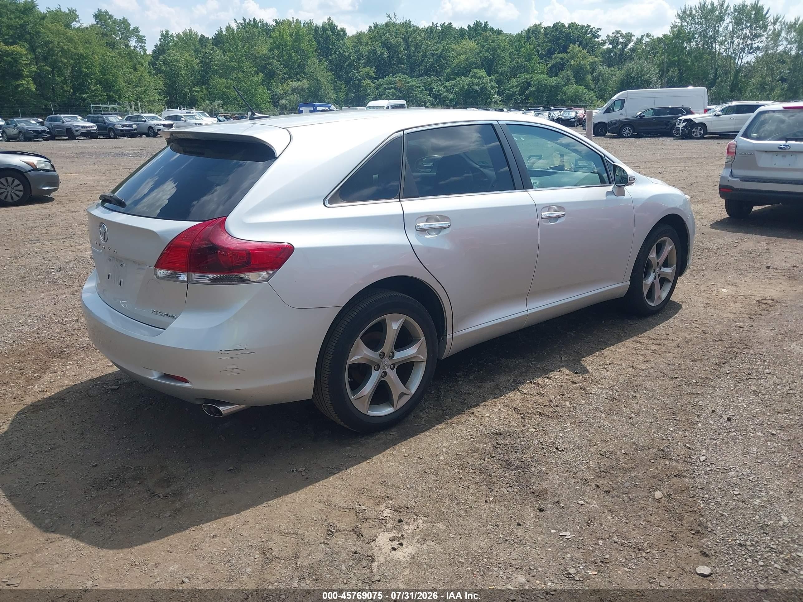 2014 Toyota Venza Xle V6 Gray vin: 4T3BK3BBXEU107658