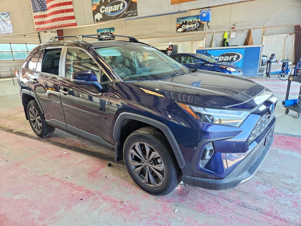 2023 Toyota Rav4 Limited Синий vin: 4T3D6RFV7PU107852