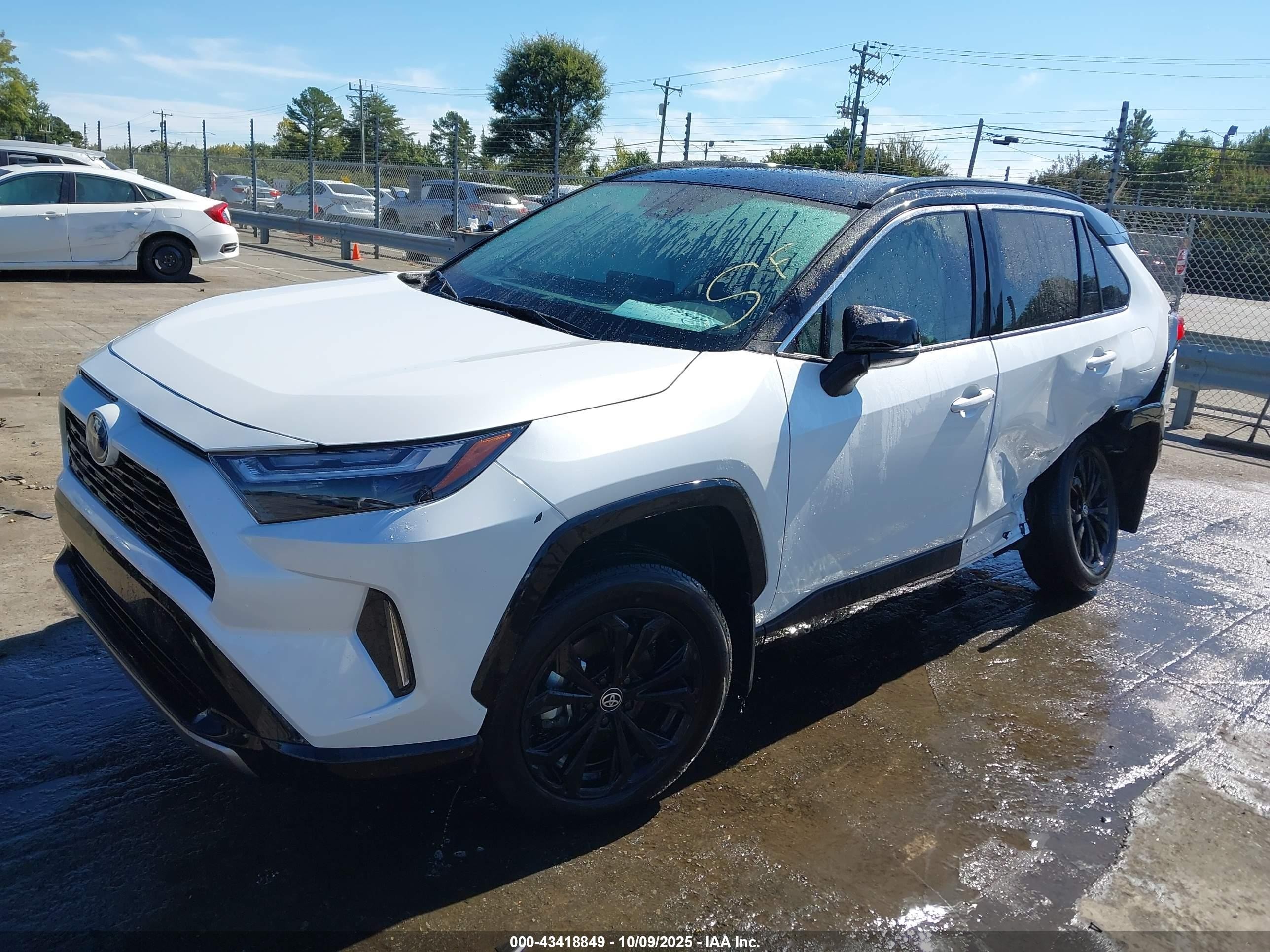 2024 Toyota Rav4 Hybrid Xse White vin: 4T3E6RFV8RU166156