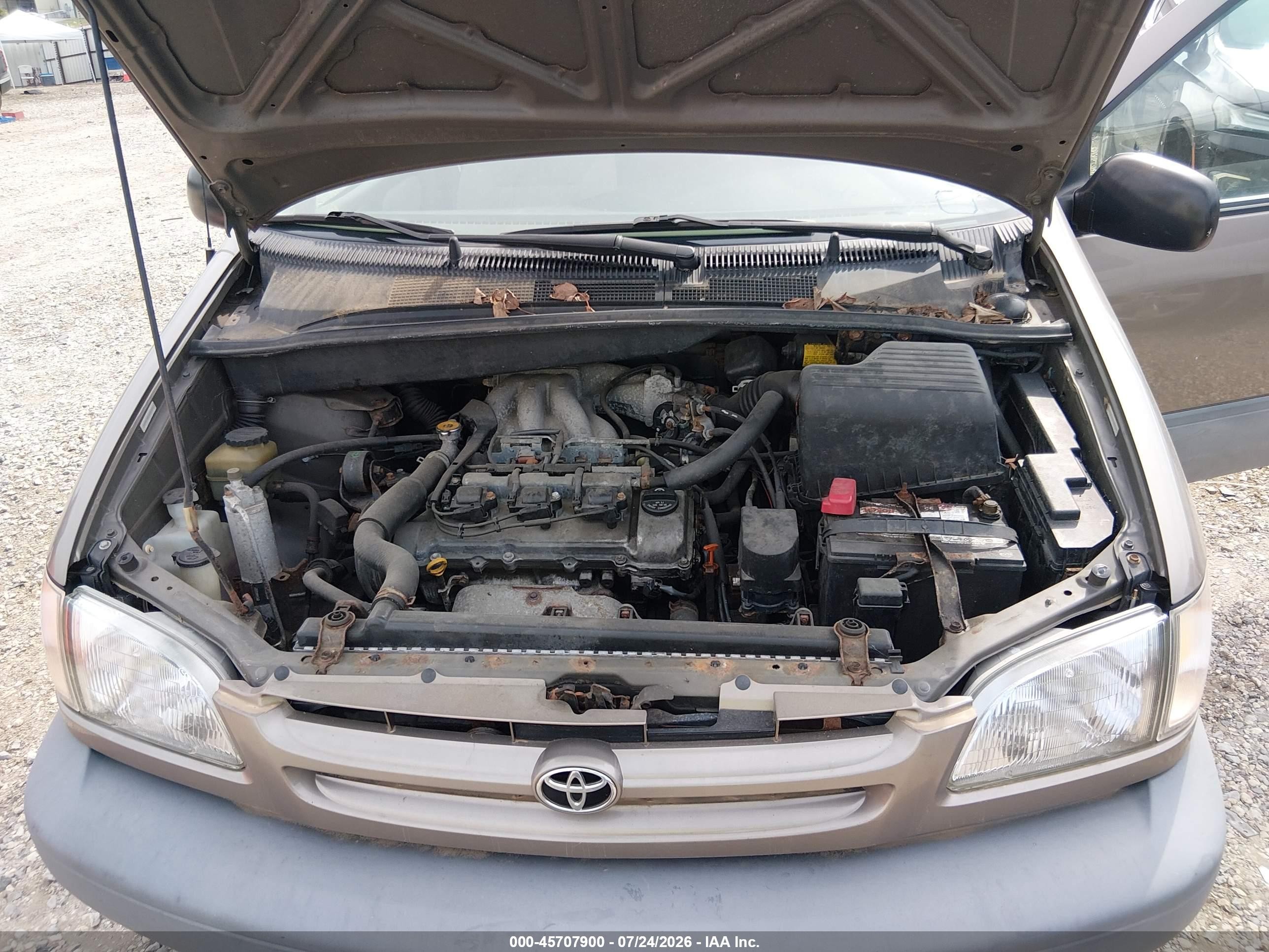 1998 Toyota Sienna Ce Gray vin: 4T3GF19C9WU068141