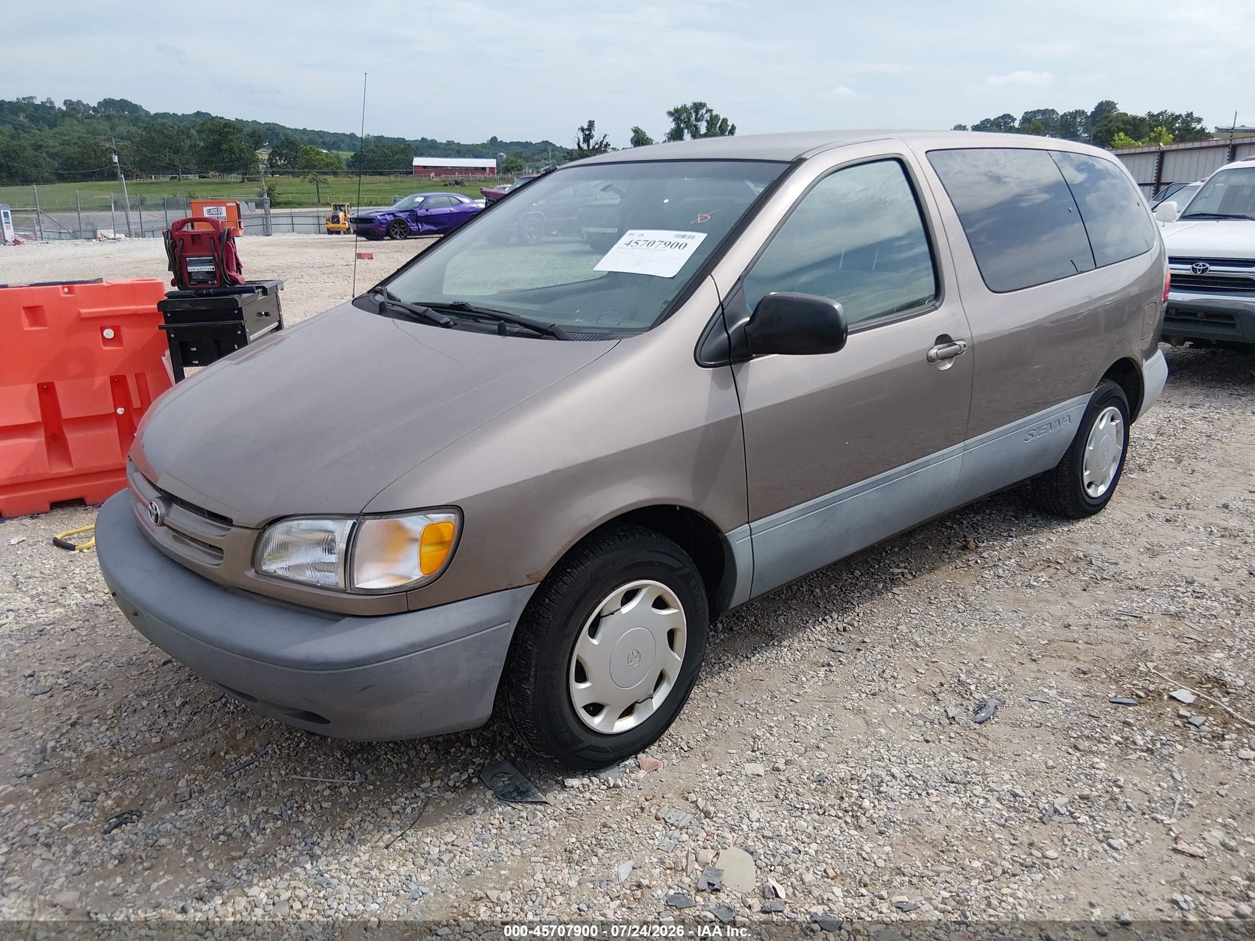 1998 Toyota Sienna Ce Gray vin: 4T3GF19C9WU068141