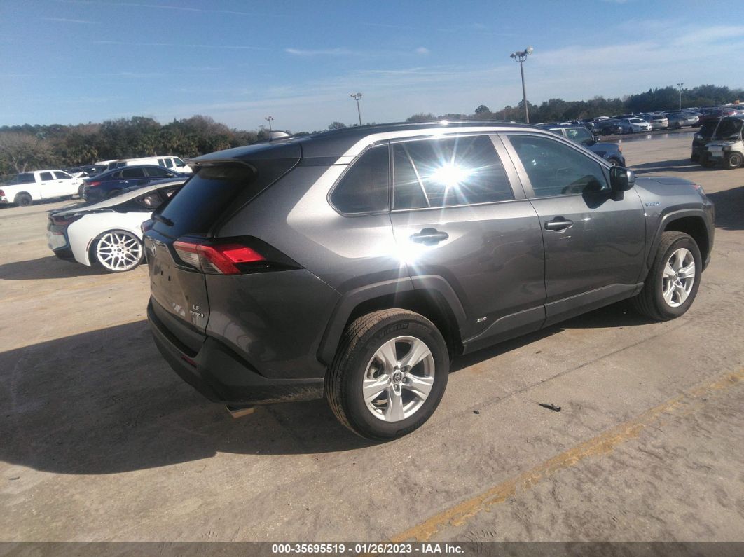 2021 Toyota Rav4 Hybrid Le Gray vin: 4T3LWRFV6MU030897