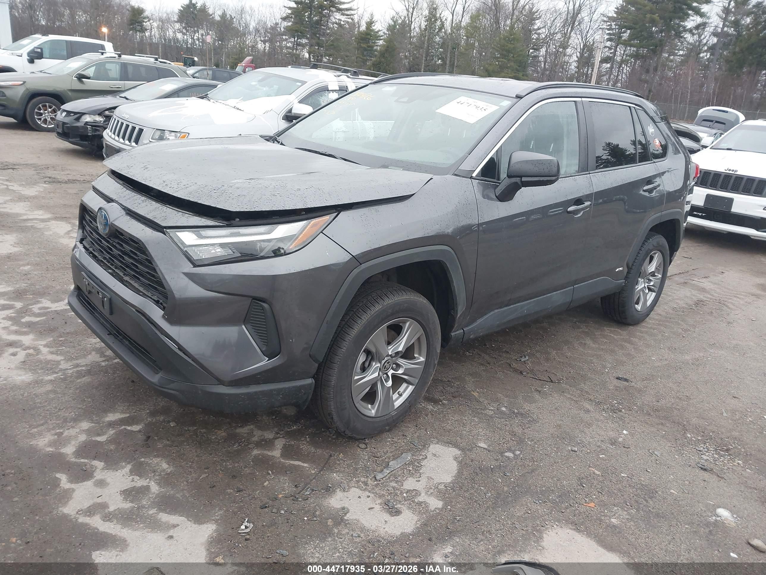 2024 Toyota Rav4 Hybrid Le Gray vin: 4T3LWRFVXRU125244