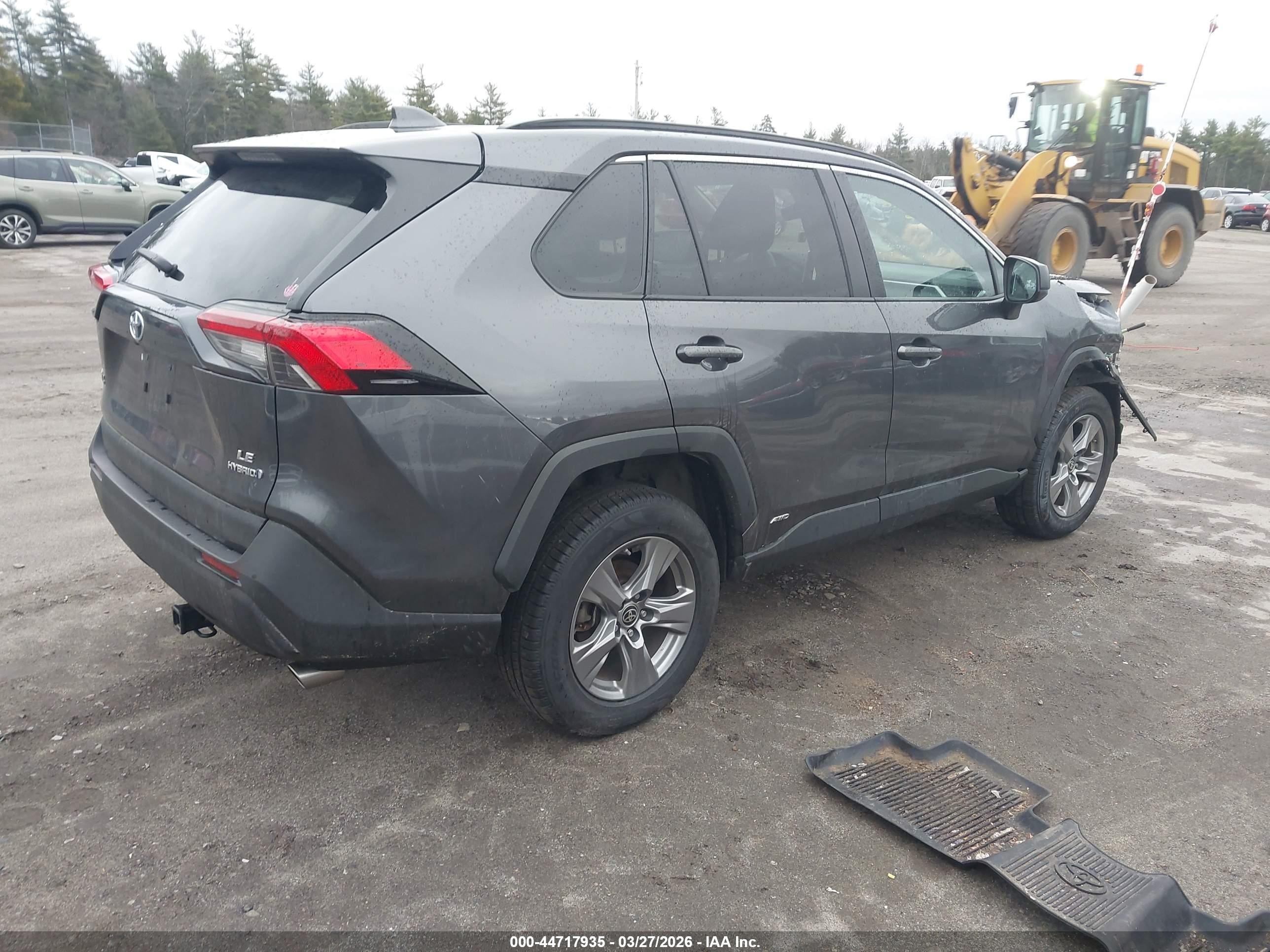 2024 Toyota Rav4 Hybrid Le Gray vin: 4T3LWRFVXRU125244