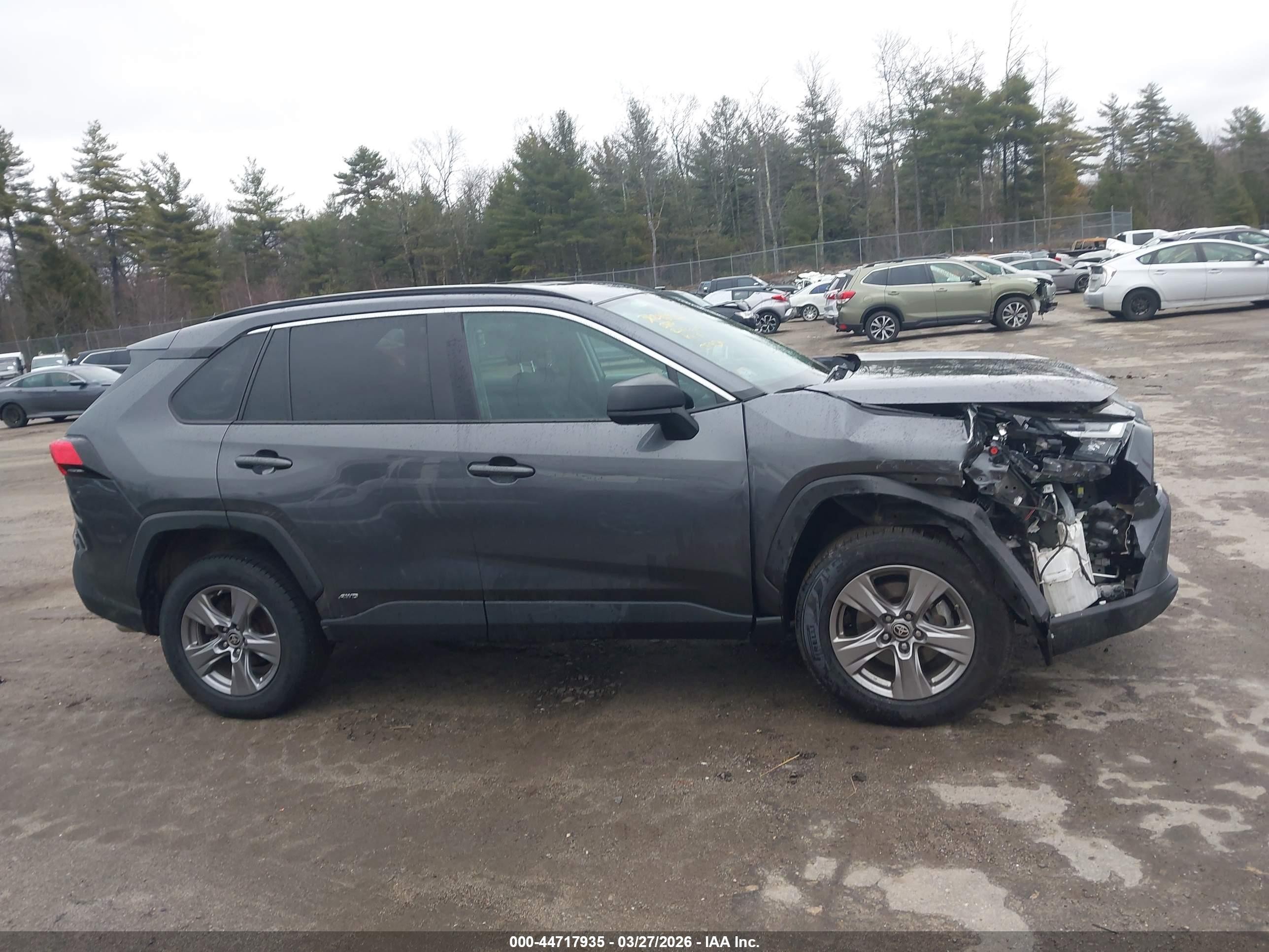 2024 Toyota Rav4 Hybrid Le Gray vin: 4T3LWRFVXRU125244