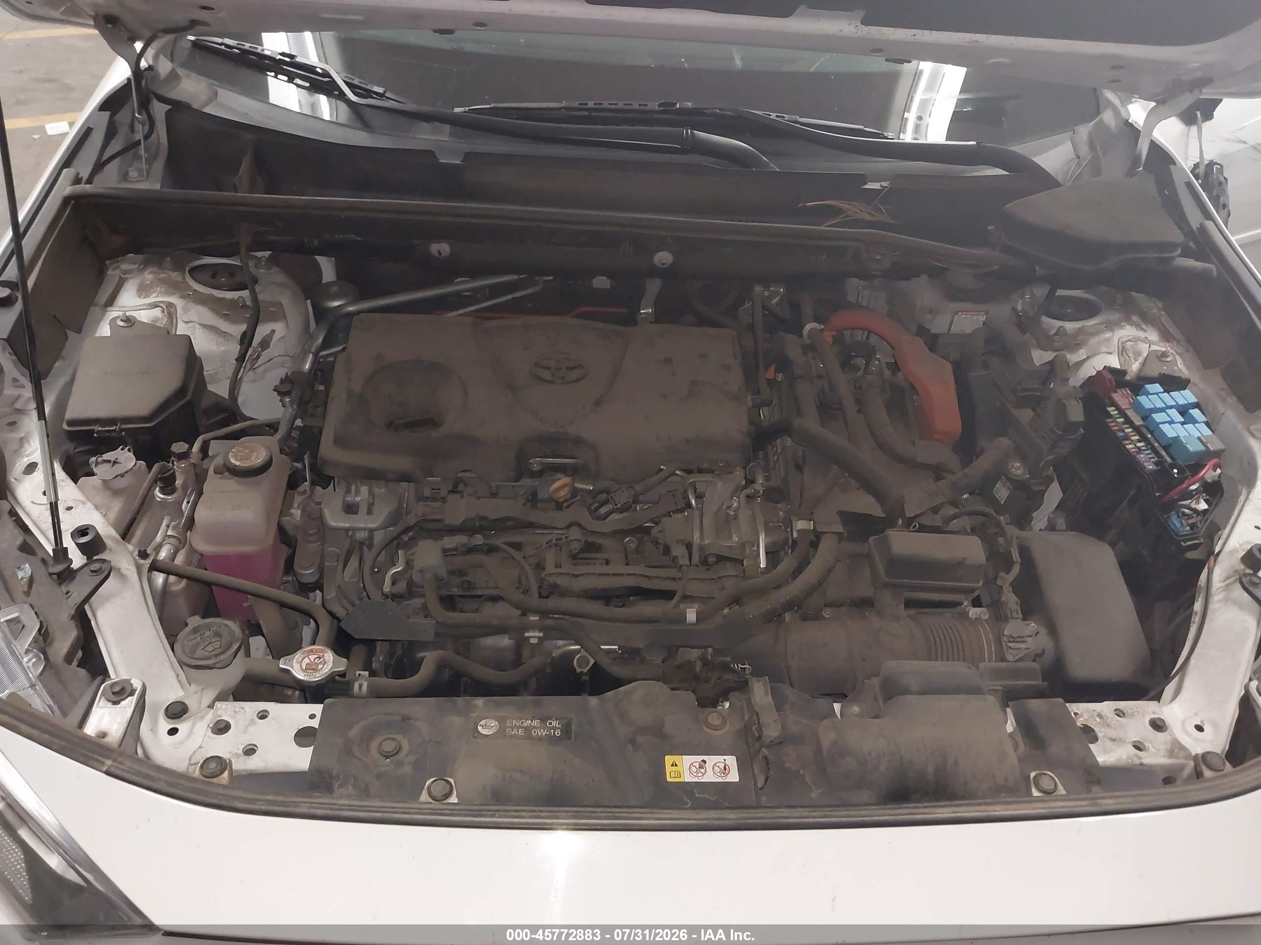 2020 Toyota Rav4 Hybrid Xle White vin: 4T3R6RFV0LU003476