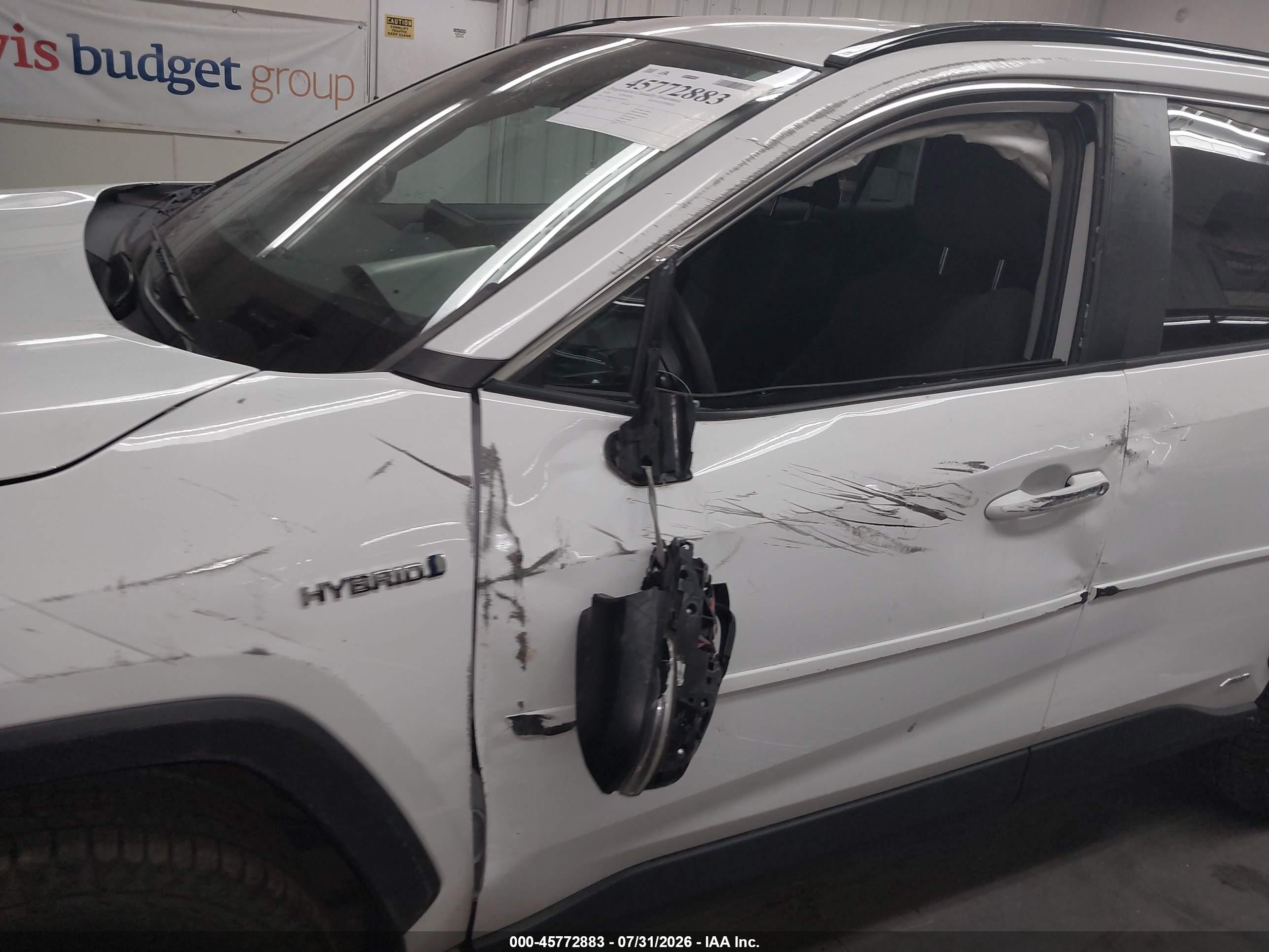 2020 Toyota Rav4 Hybrid Xle White vin: 4T3R6RFV0LU003476