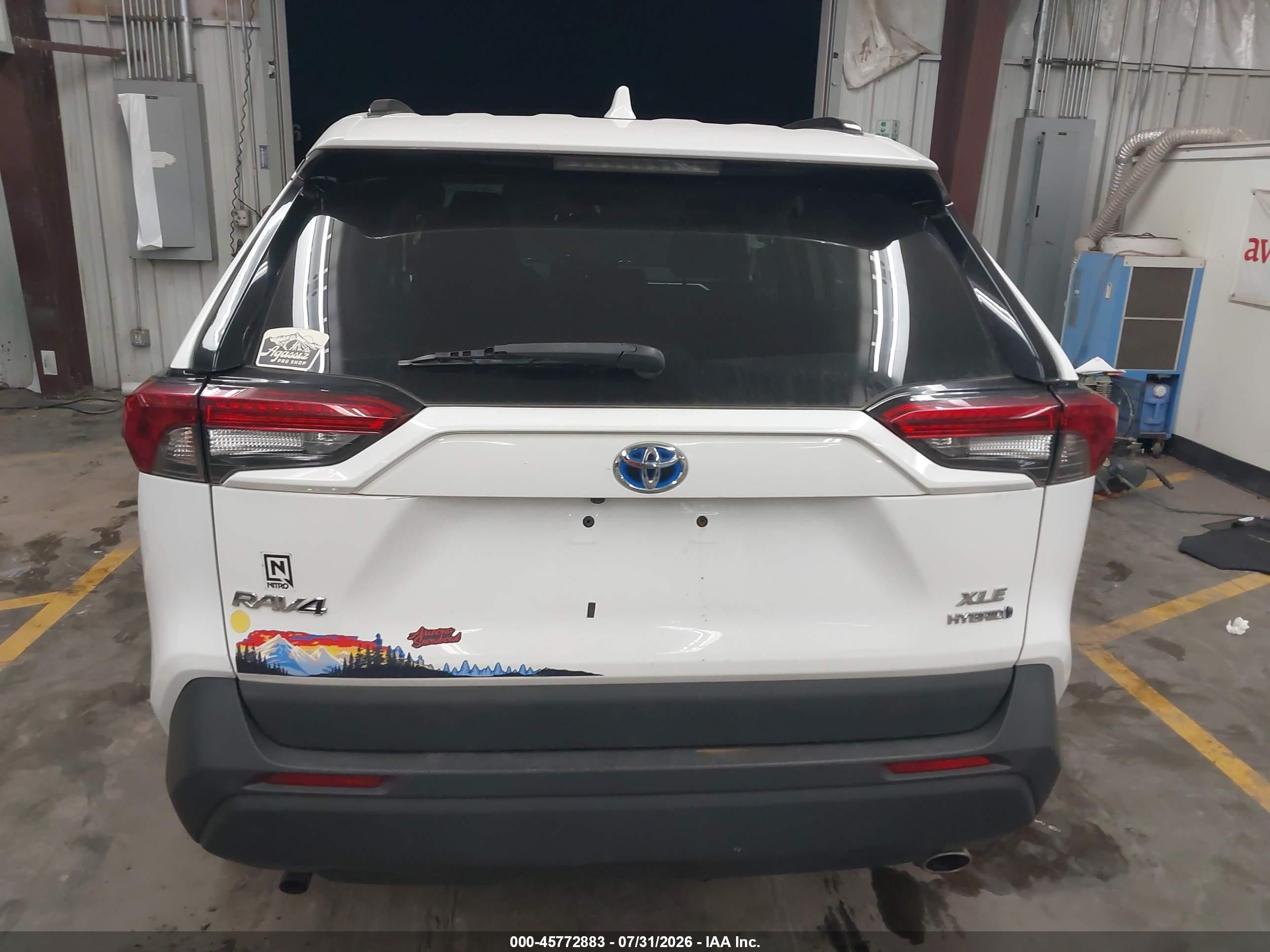 2020 Toyota Rav4 Hybrid Xle White vin: 4T3R6RFV0LU003476