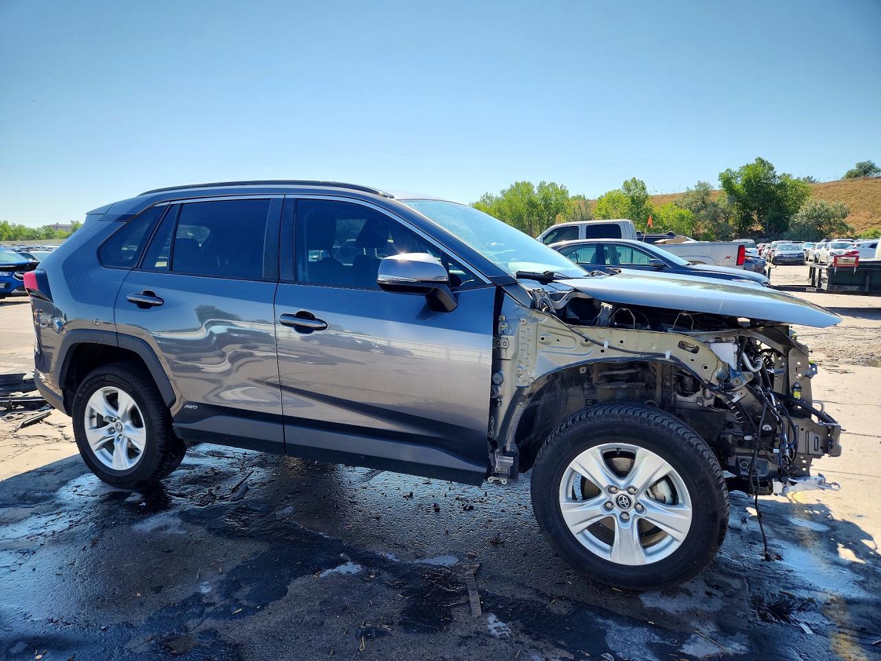 2020 Toyota Rav4 Hybrid Xle Gray vin: 4T3R6RFV2LU003480