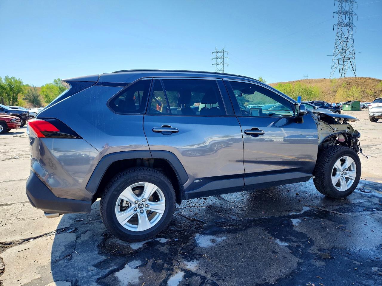 2020 Toyota Rav4 Hybrid Xle Gray vin: 4T3R6RFV2LU003480