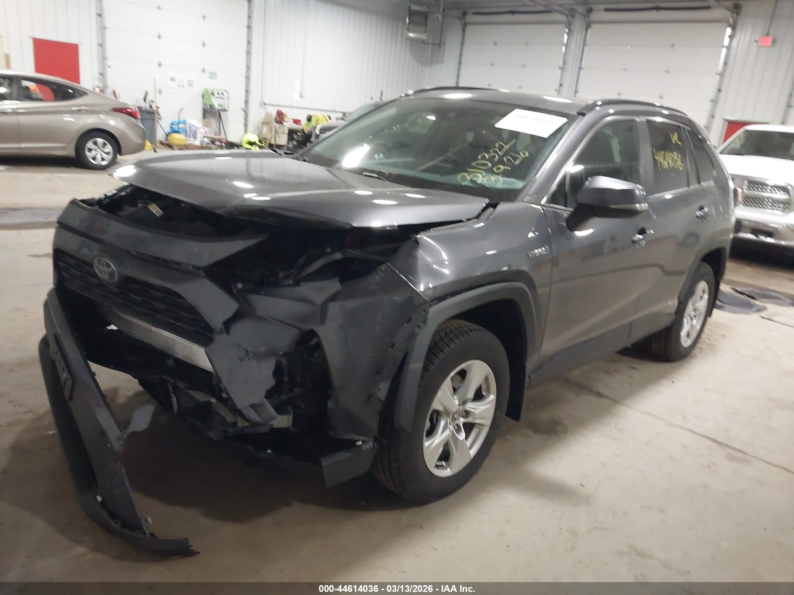 2021 Toyota Rav4 Hybrid Xle Gray vin: 4T3RWRFV1MU017355