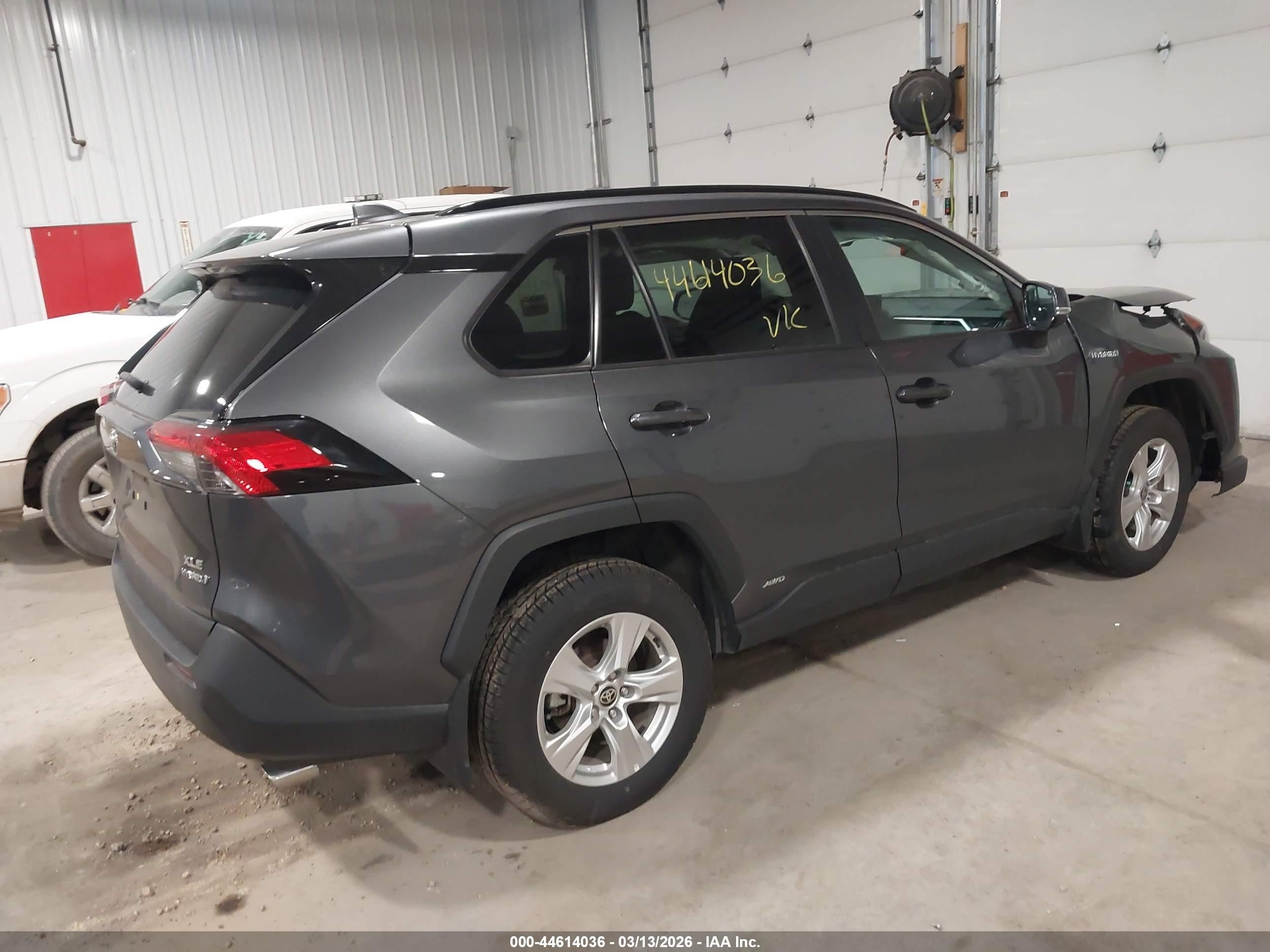 2021 Toyota Rav4 Hybrid Xle Gray vin: 4T3RWRFV1MU017355