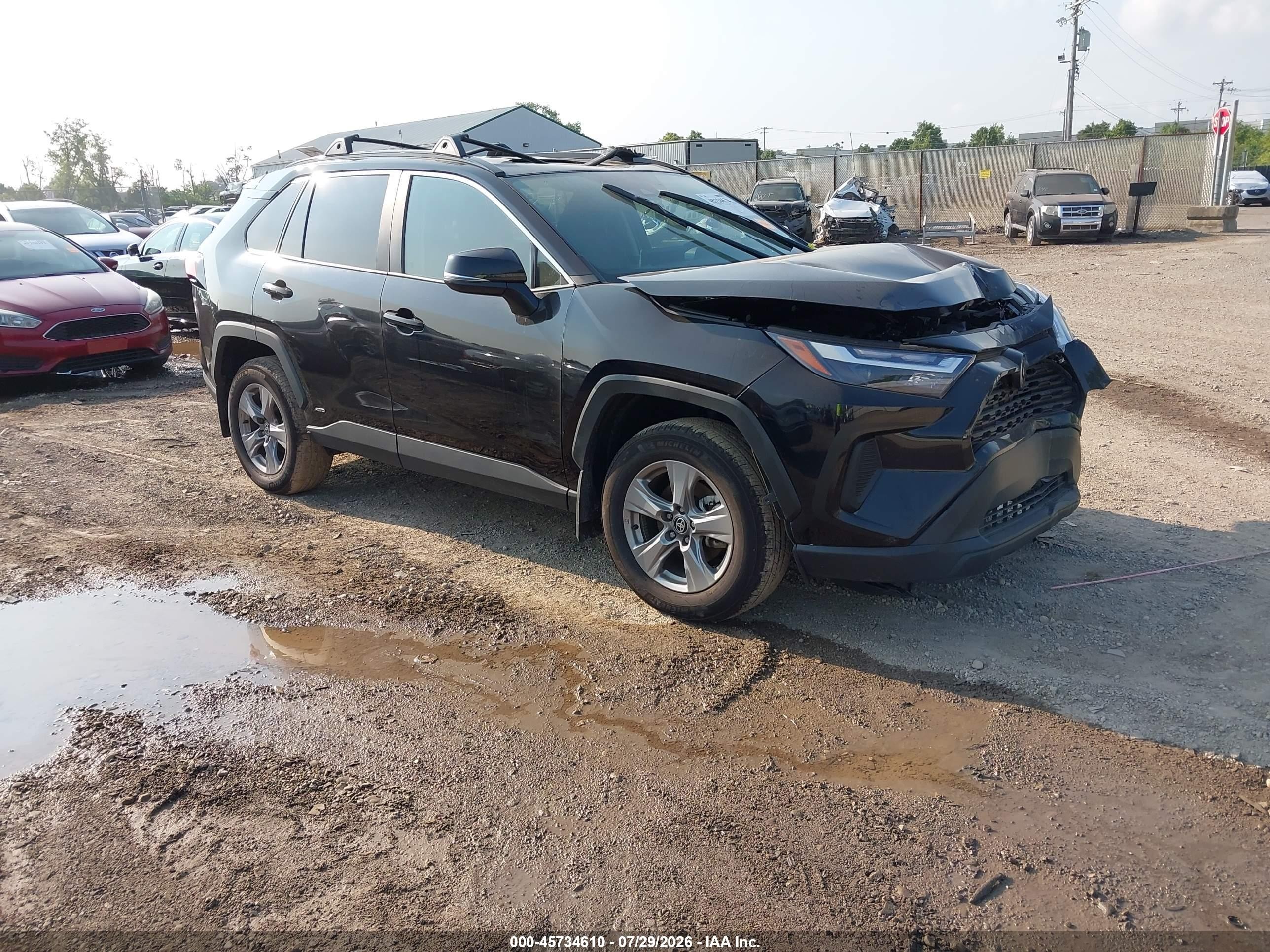 2025 Toyota Rav4 Hybrid Xle Черный vin: 4T3RWRFV3SU207588