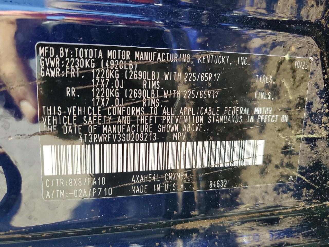 2025 Toyota Rav4 Hybrid Xle Blue vin: 4T3RWRFV3SU209213