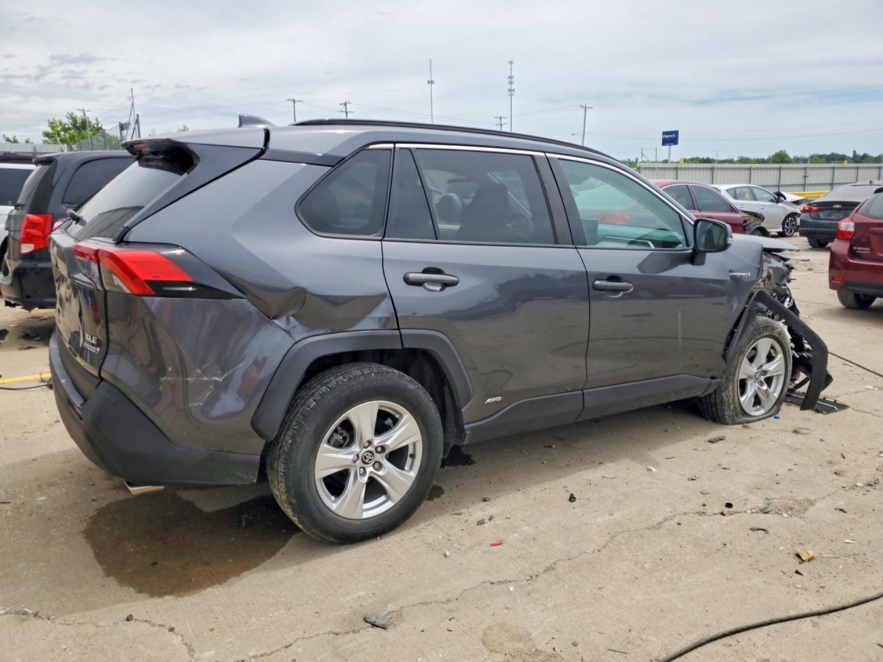 2020 Toyota Rav4 Hybrid Xle Gray vin: 4T3RWRFVXLU004991