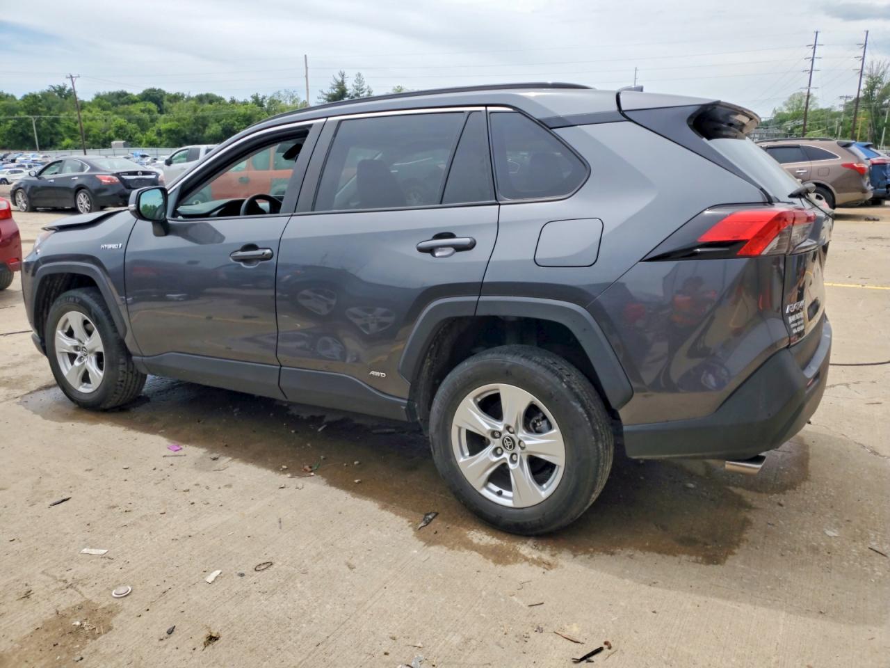 2020 Toyota Rav4 Hybrid Xle Gray vin: 4T3RWRFVXLU004991