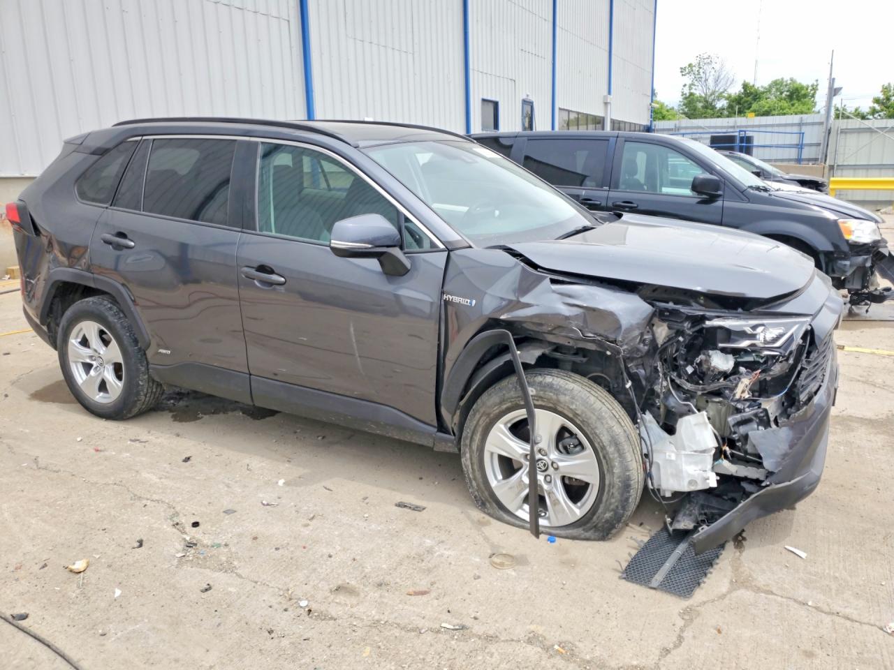 2020 Toyota Rav4 Hybrid Xle Gray vin: 4T3RWRFVXLU004991