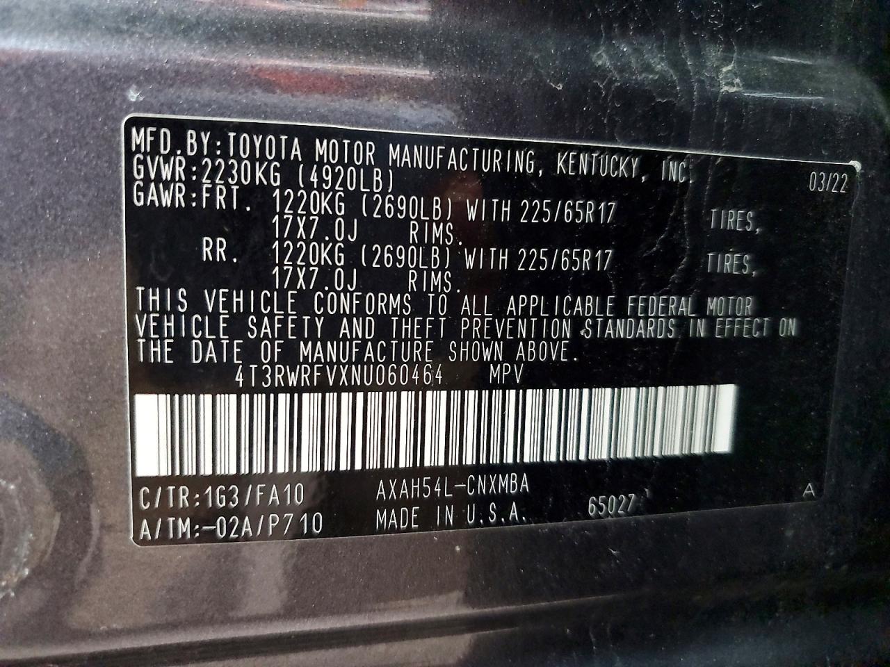 2022 Toyota Rav4 Hybrid Xle Gray vin: 4T3RWRFVXNU060464