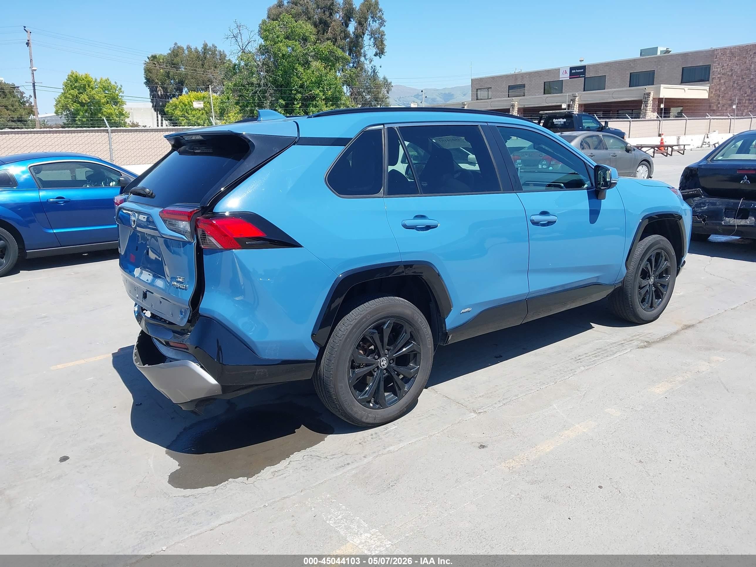 2022 Toyota Rav4 Hybrid Se Синий vin: 4T3T6RFV1NU098459