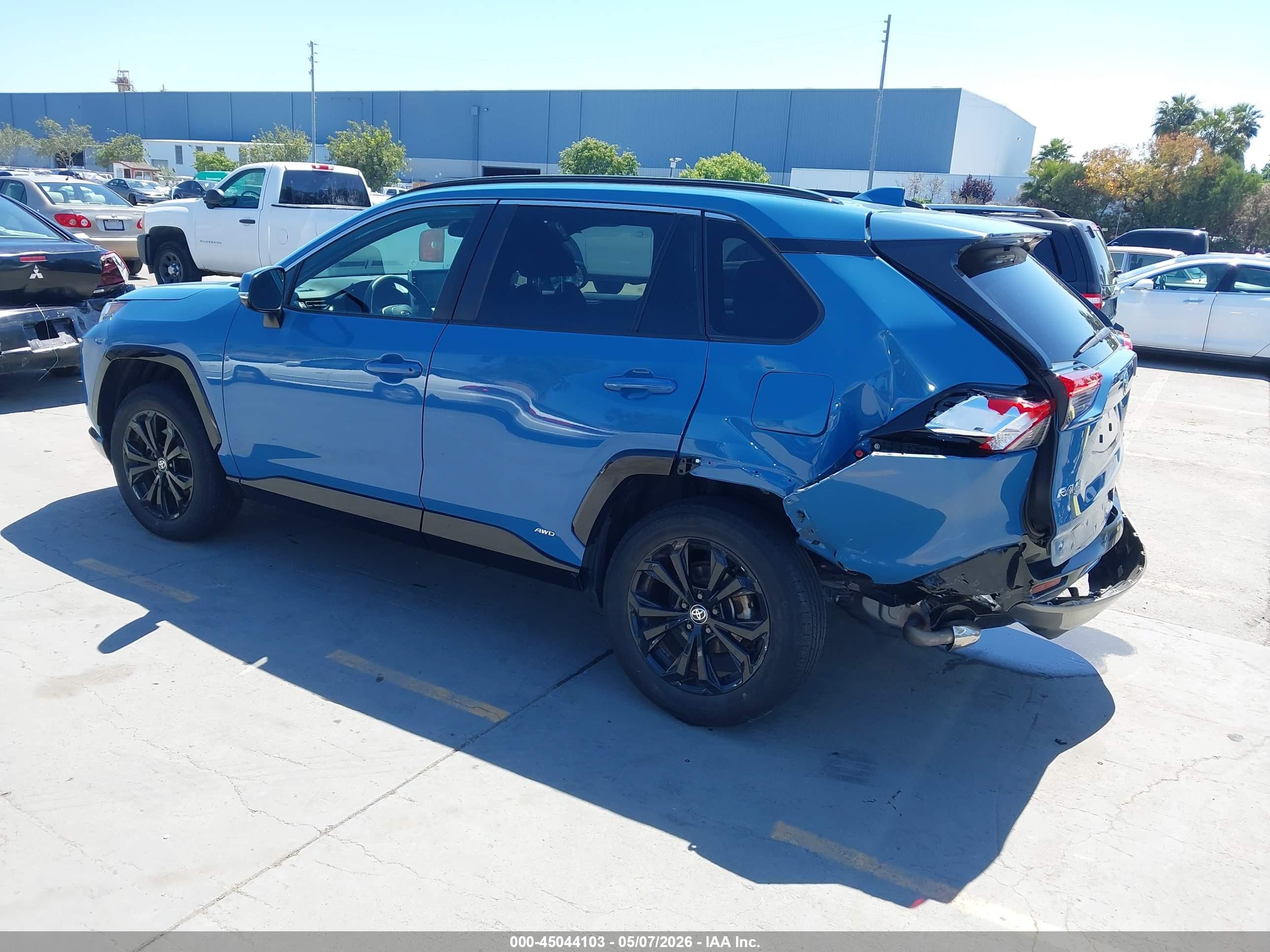 2022 Toyota Rav4 Hybrid Se Синий vin: 4T3T6RFV1NU098459
