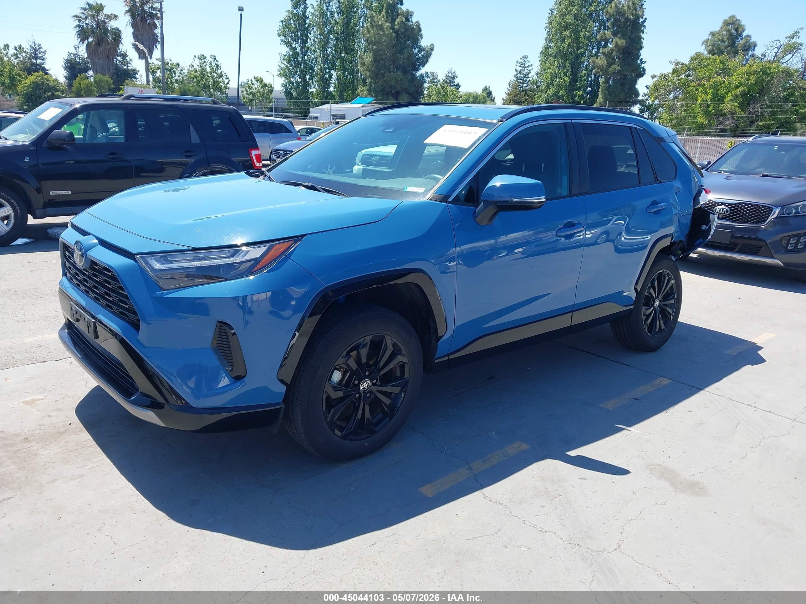 2022 Toyota Rav4 Hybrid Se Синий vin: 4T3T6RFV1NU098459