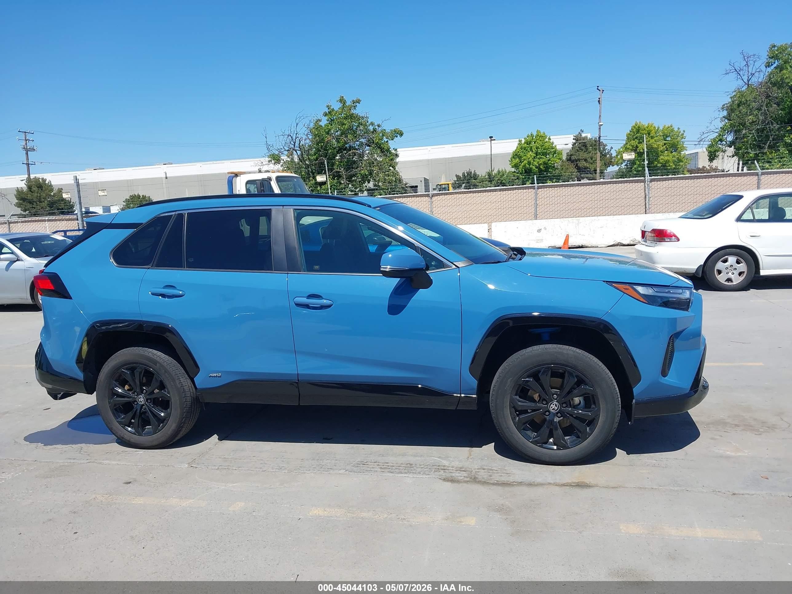2022 Toyota Rav4 Hybrid Se Синий vin: 4T3T6RFV1NU098459