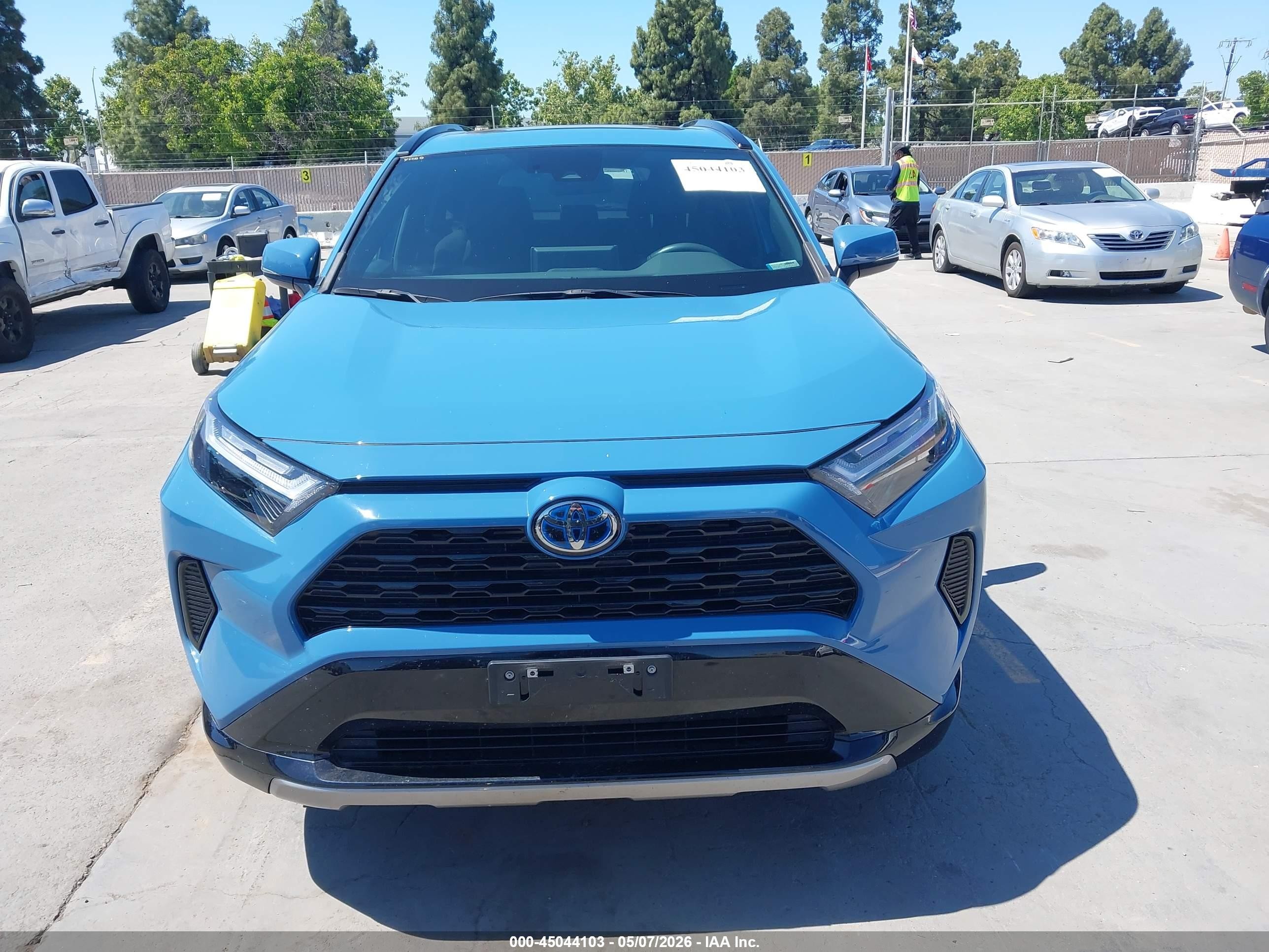 2022 Toyota Rav4 Hybrid Se Синий vin: 4T3T6RFV1NU098459