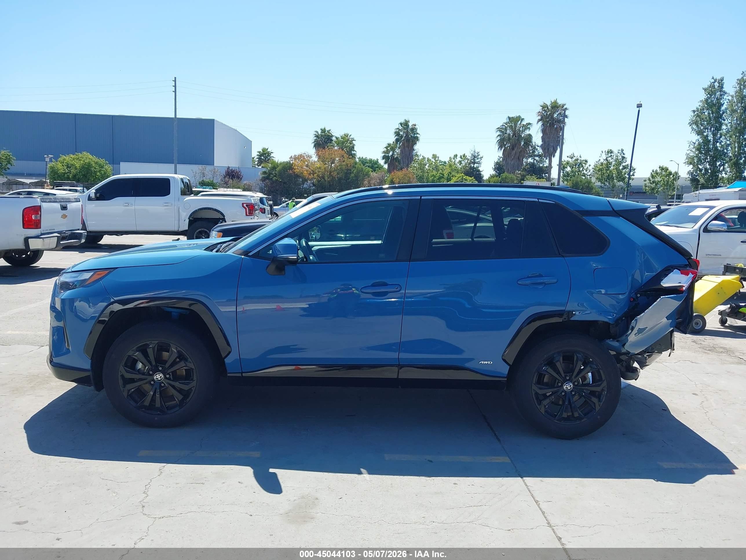 2022 Toyota Rav4 Hybrid Se Синий vin: 4T3T6RFV1NU098459