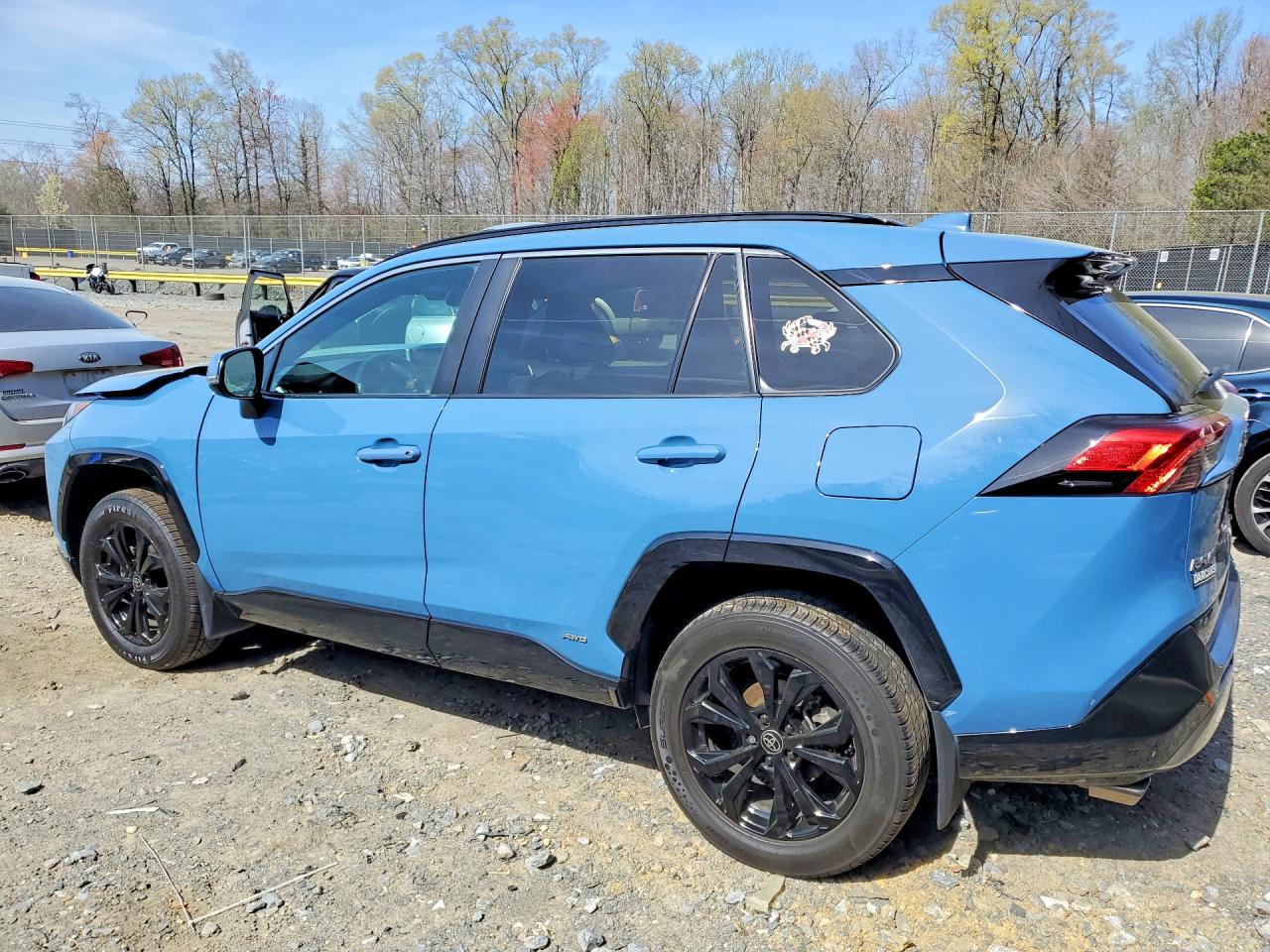 2022 Toyota Rav4 Hybrid Se Синий vin: 4T3T6RFV4NU096415
