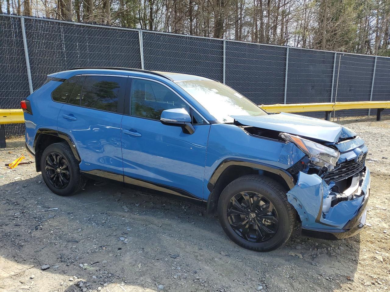 2022 Toyota Rav4 Hybrid Se Синий vin: 4T3T6RFV4NU096415