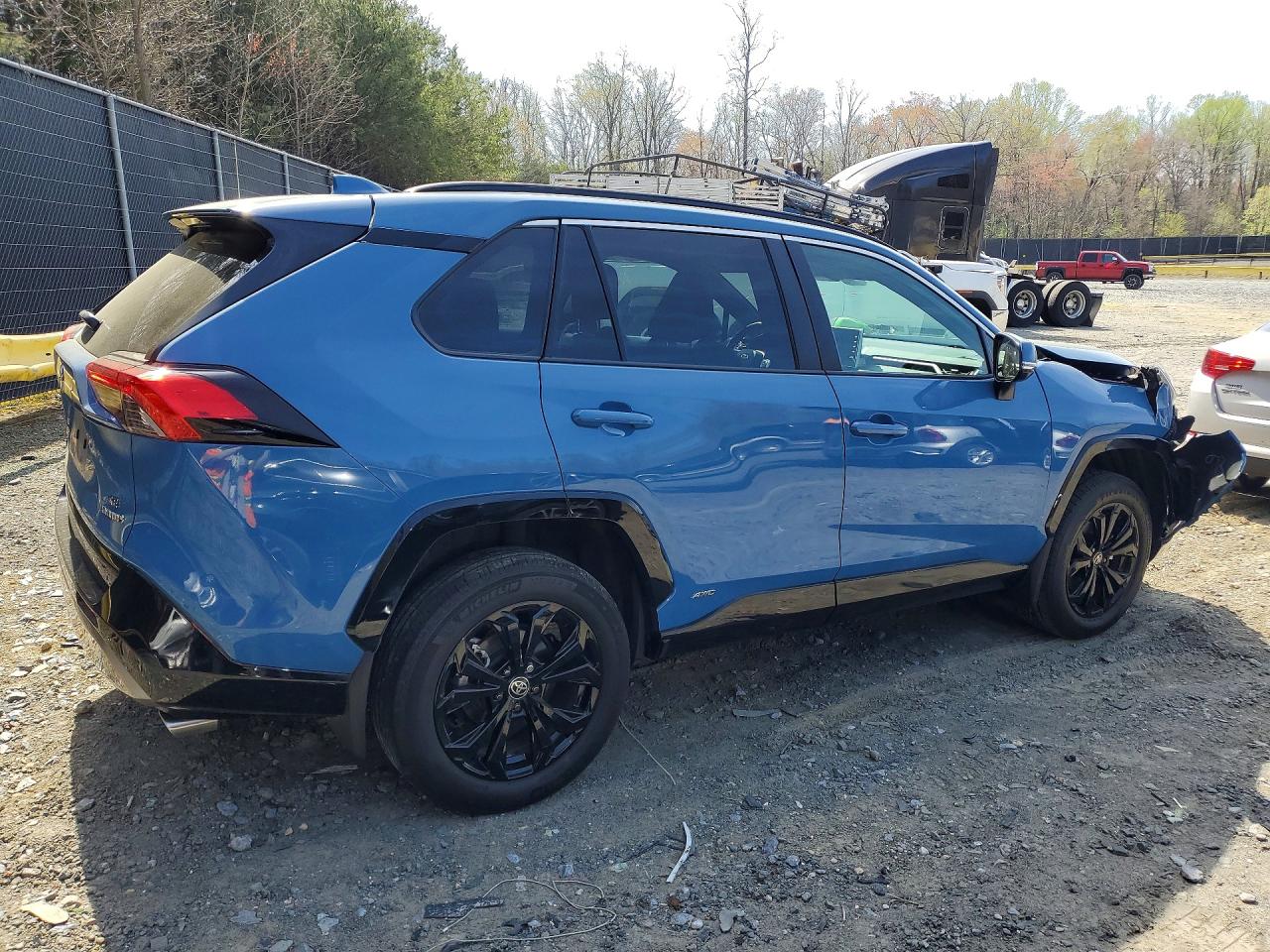 2022 Toyota Rav4 Hybrid Se Синий vin: 4T3T6RFV4NU096415