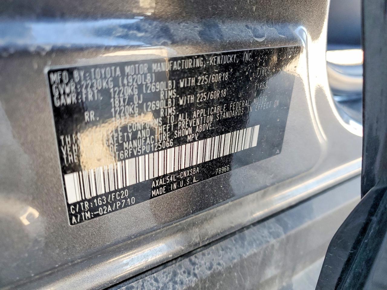 2023 Toyota Rav4 Se Gray vin: 4T3T6RFV5PU125066
