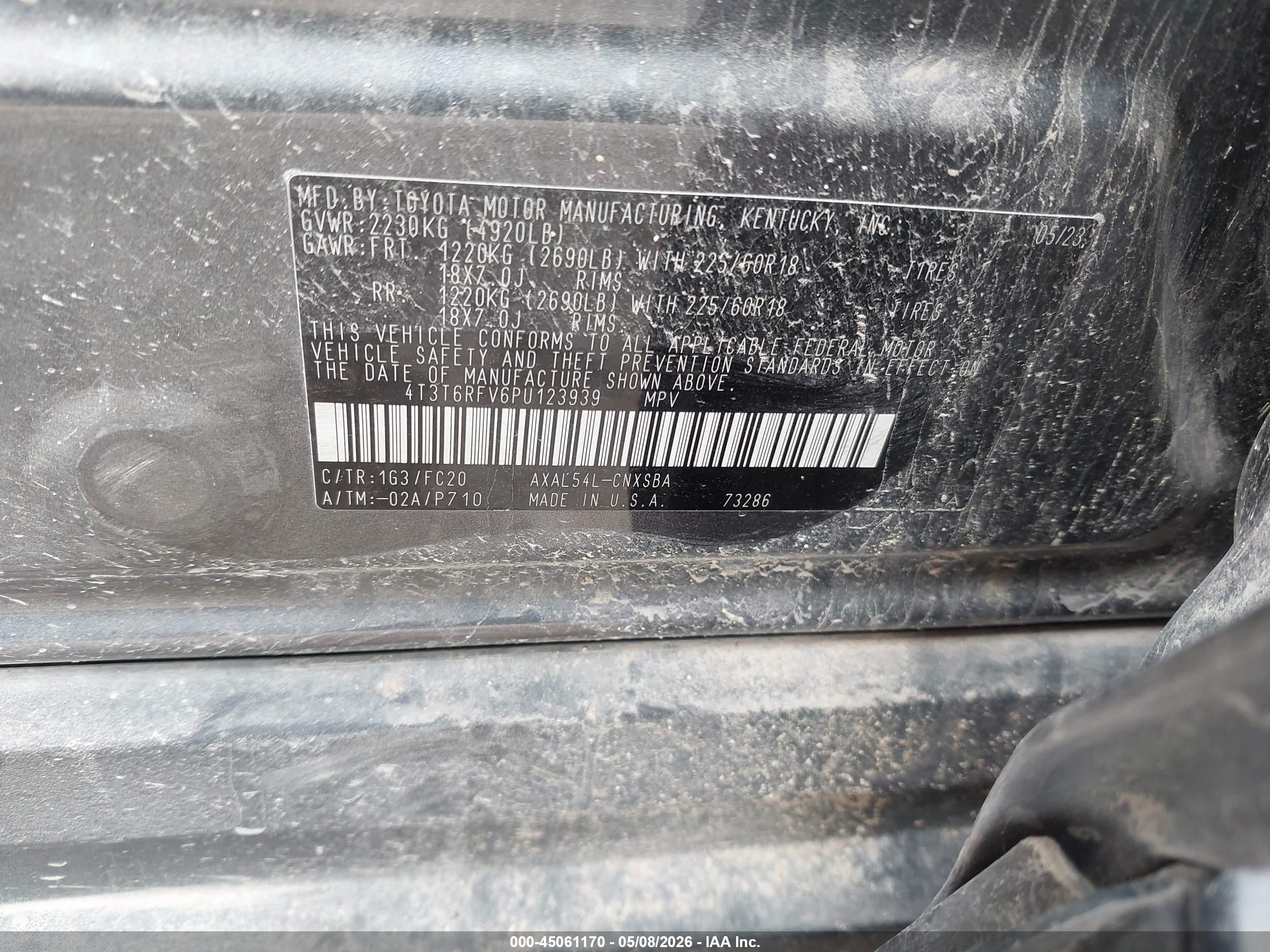 2023 Toyota Rav4 Hybrid Se Серый vin: 4T3T6RFV6PU123939