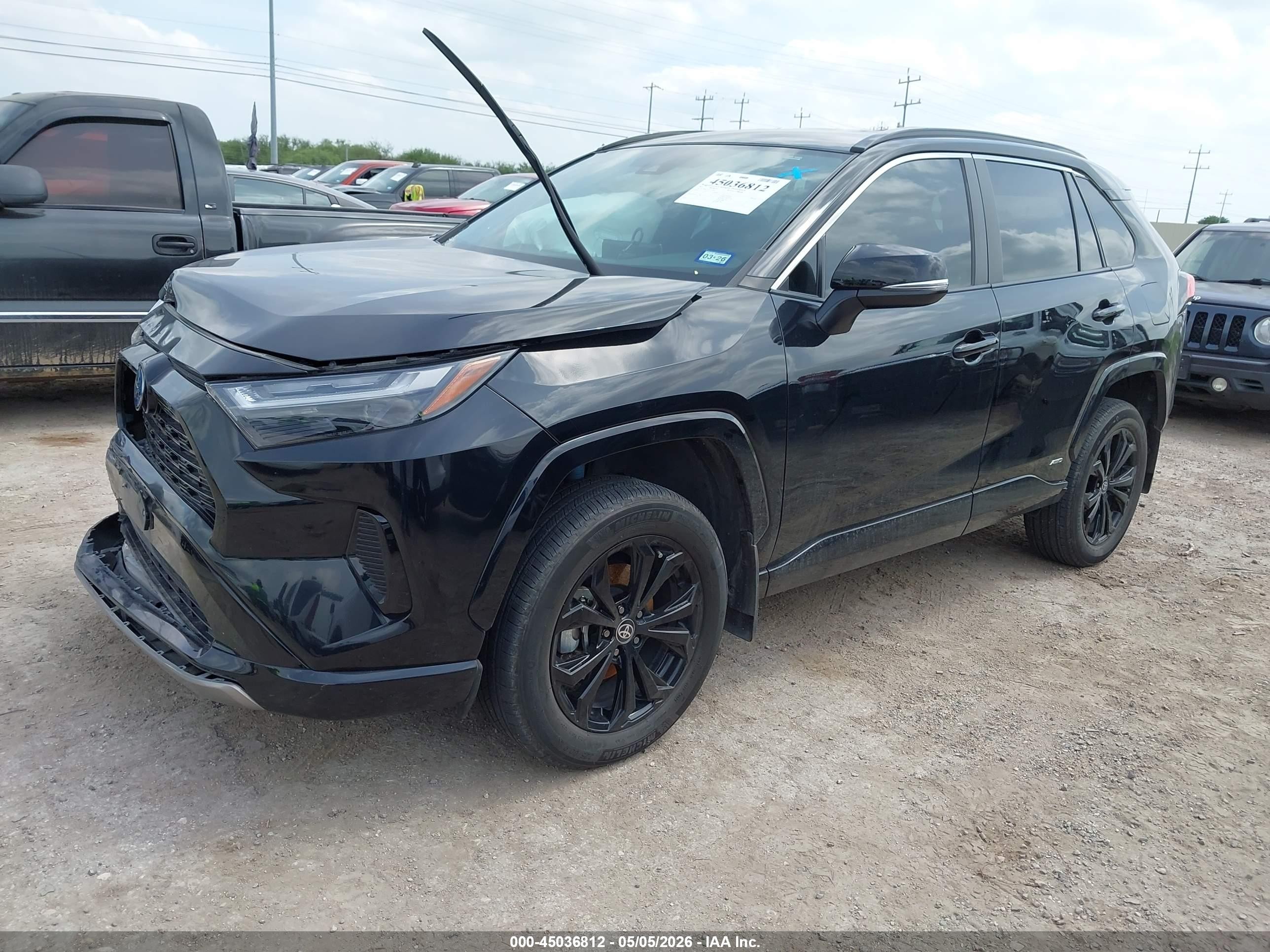 2023 Toyota Rav4 Hybrid Se Черный vin: 4T3T6RFV7PU115882