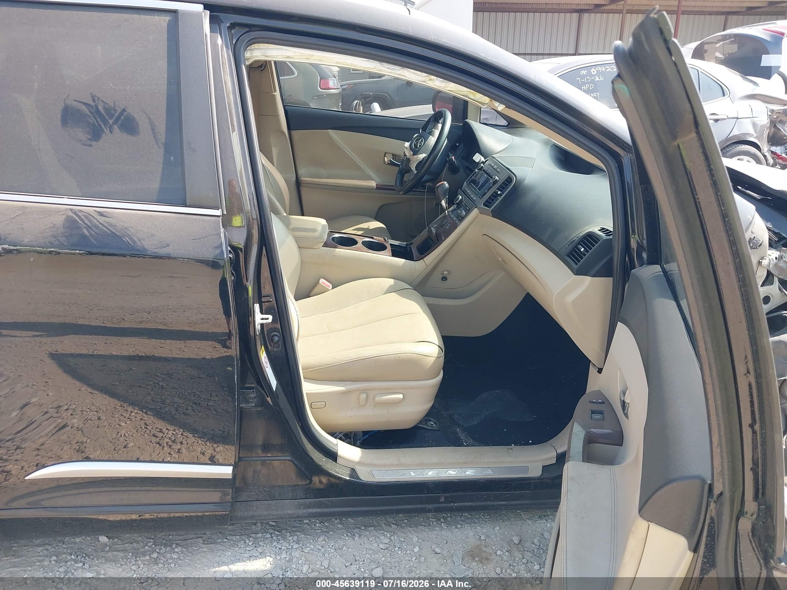 2011 Toyota Venza   Black vin: 4T3ZA3BB0BU054286