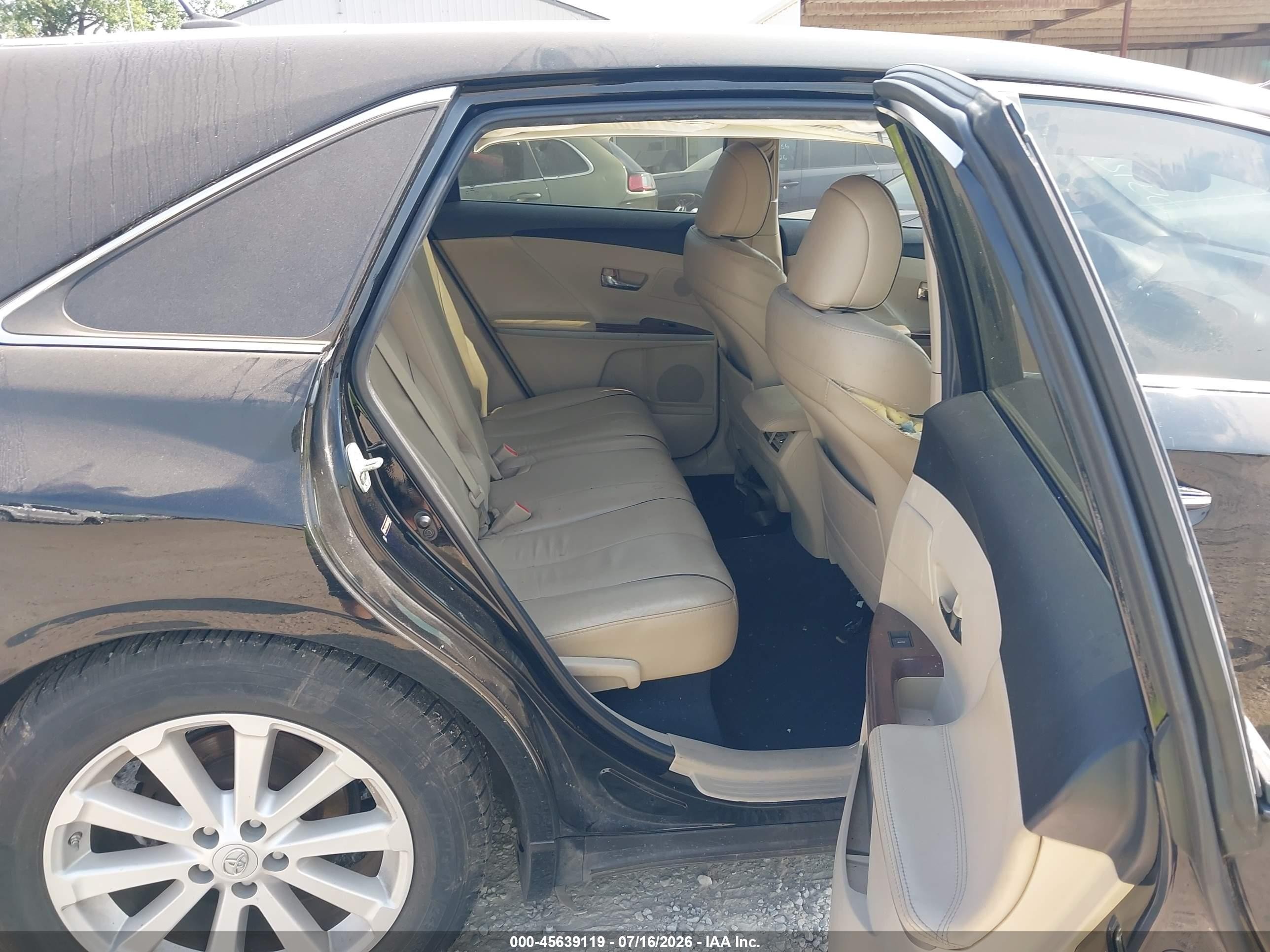 2011 Toyota Venza   Black vin: 4T3ZA3BB0BU054286