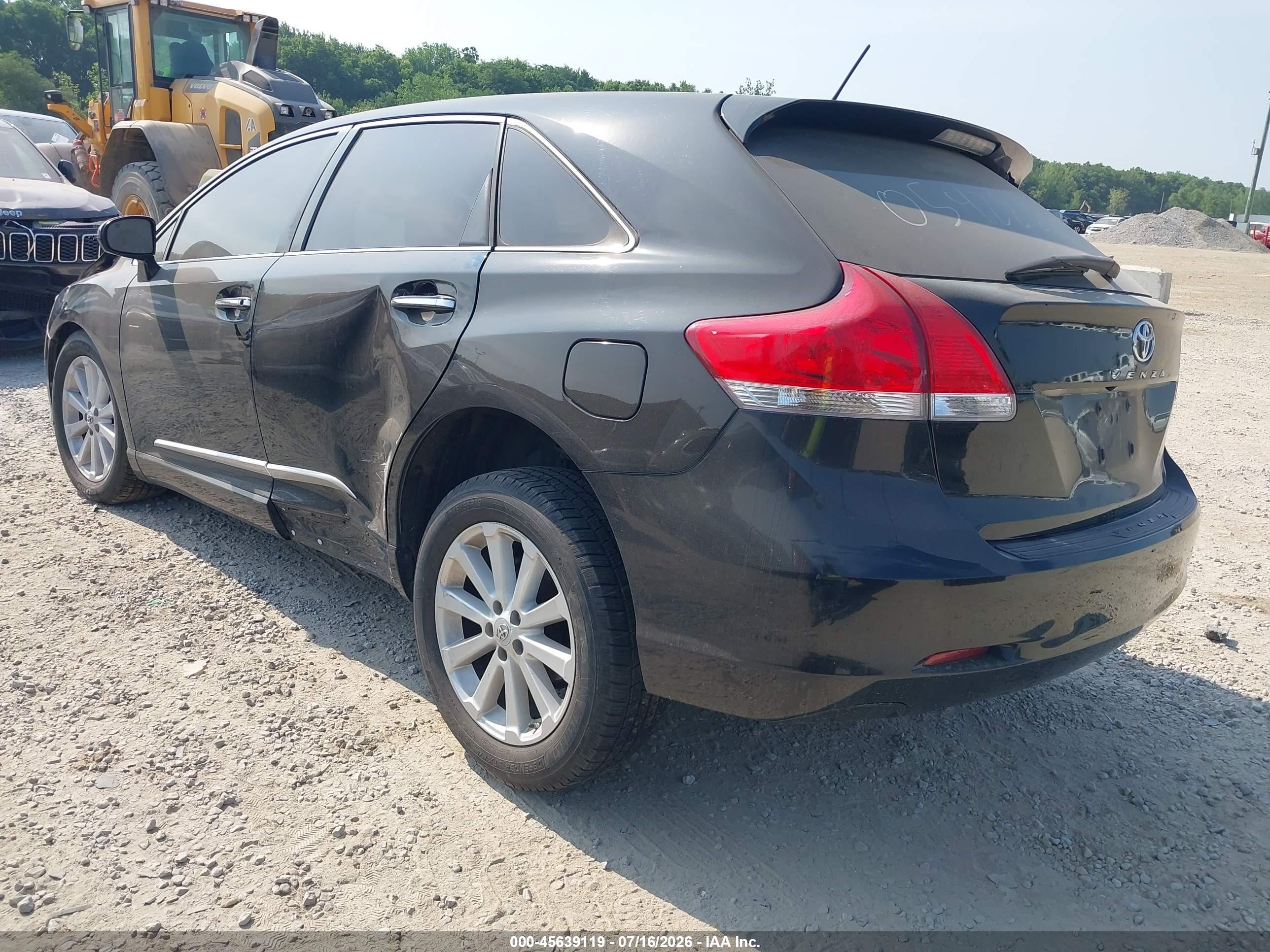 2011 Toyota Venza   Black vin: 4T3ZA3BB0BU054286